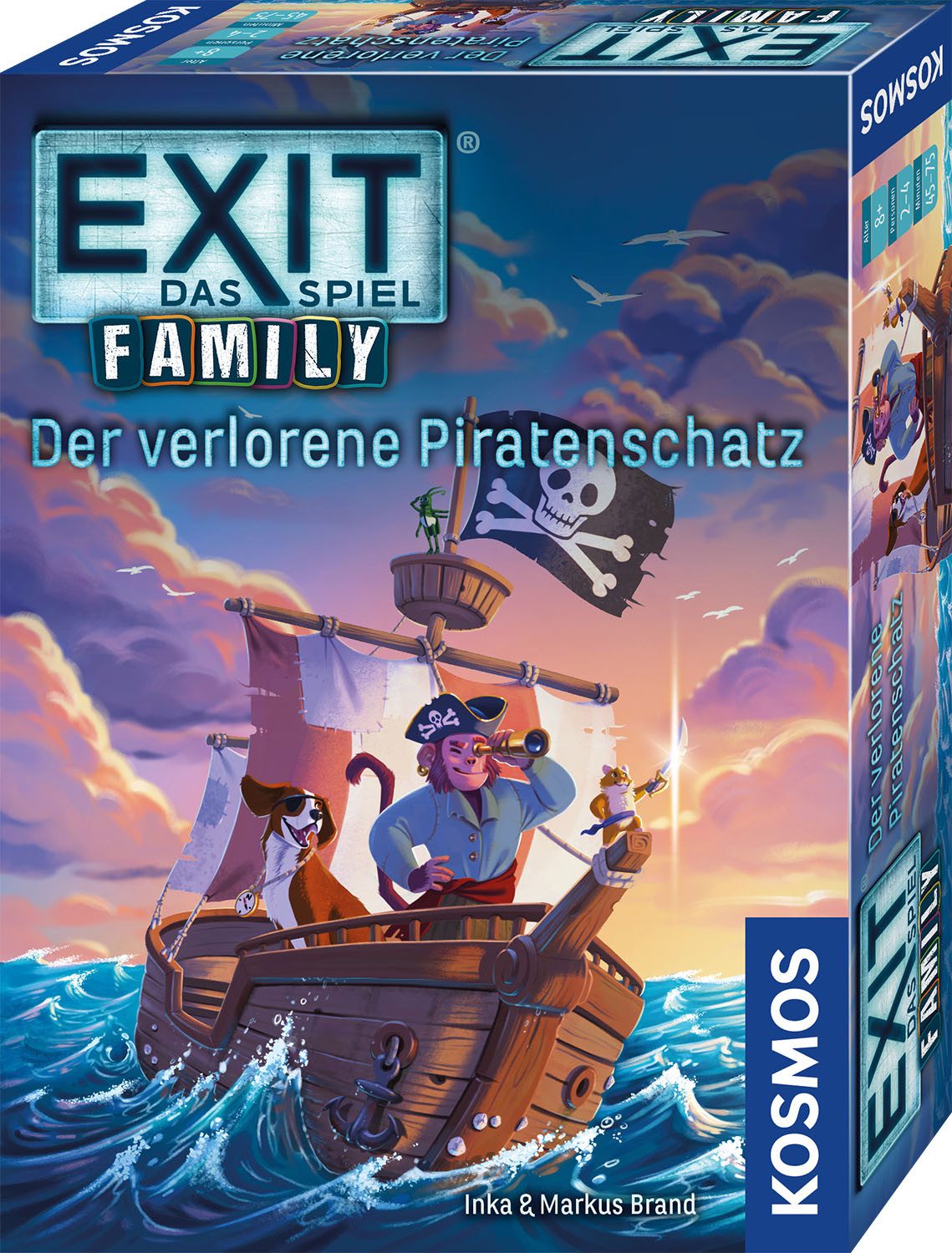 Kosmos Spiel EXIT® Family Der verlorene Piratenschatz, Rätselspiel, Made in Germany
