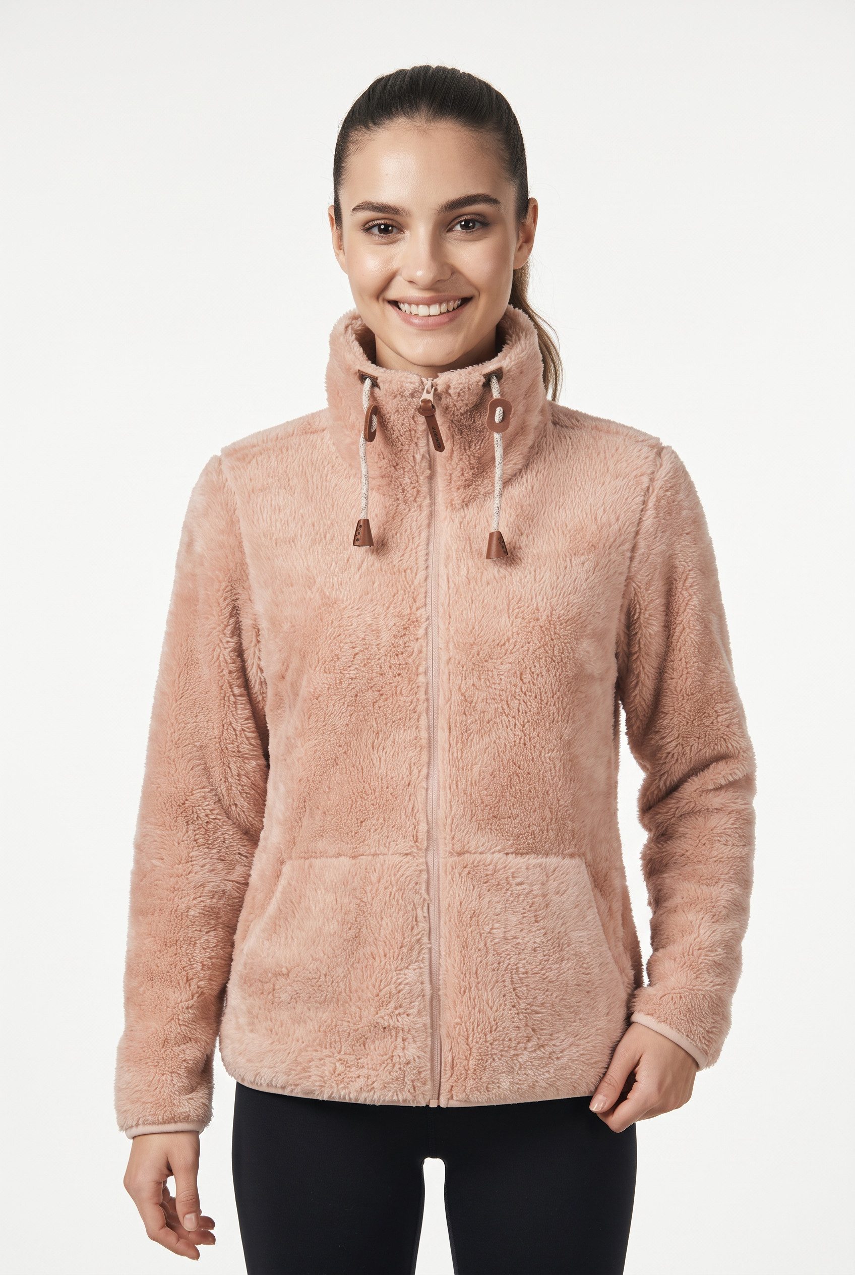 Icepeak Fleecejacke ICEPEAK COLONY sportlicher Stil, mit Reißverschluss, schnell trocknendes Material