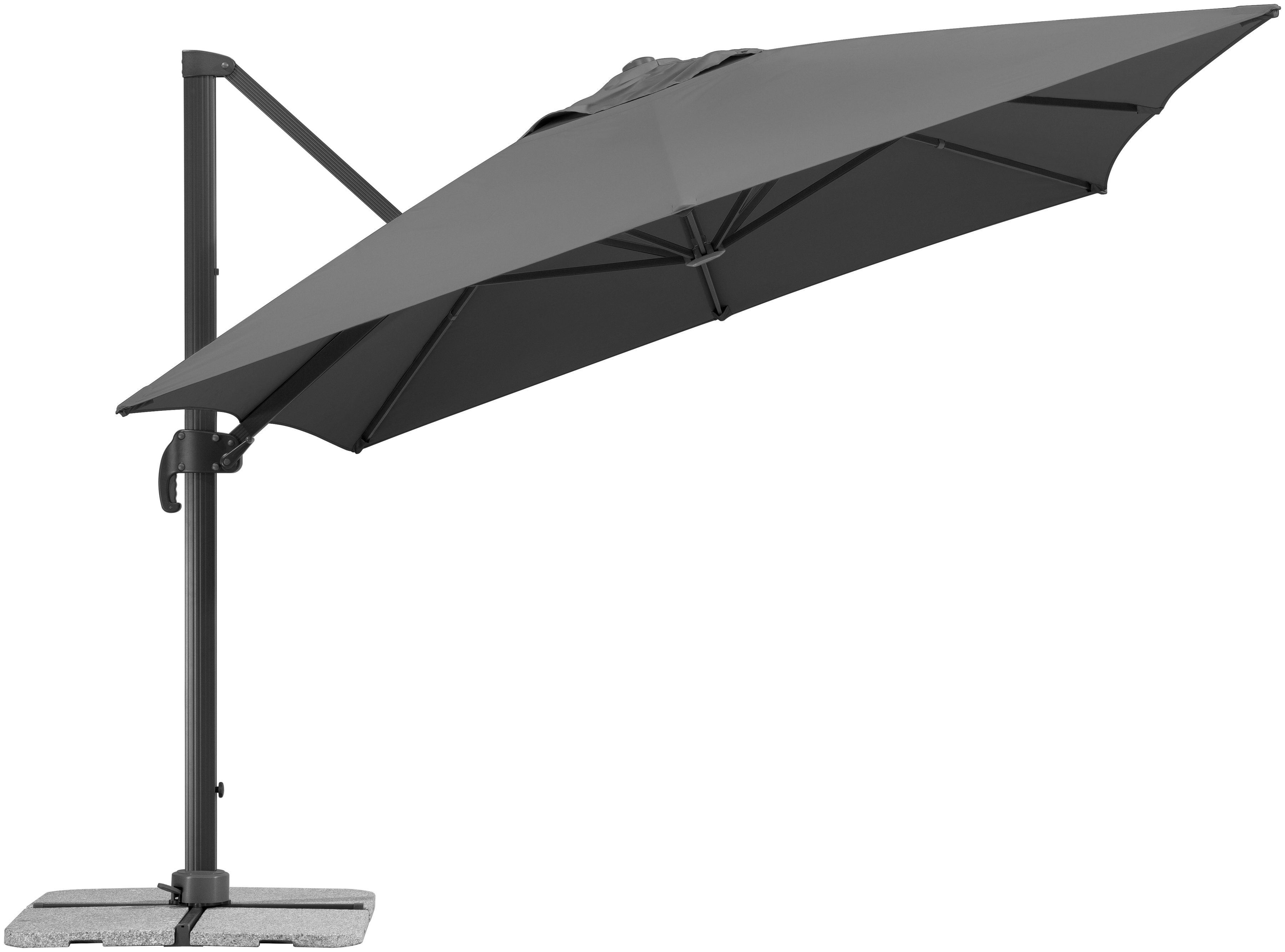 Schneider Schirme Ampelschirm Rhodos Grande, LxB: 300x400 cm, mit Schutzhülle und Schirmständer, ohne Wegeplatten – Bild 4 von 5