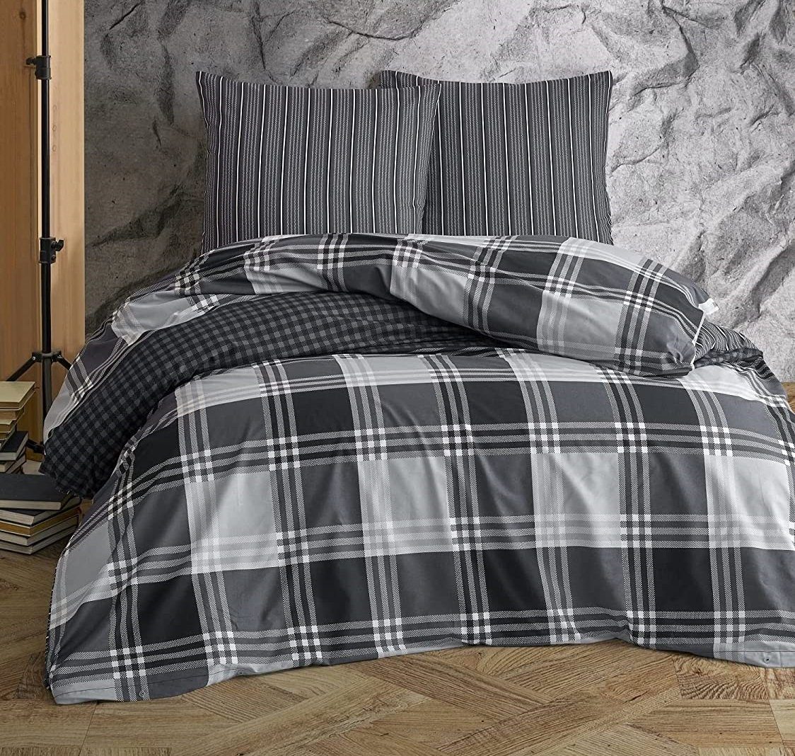 One Home Bettwäsche Kariert, Renforcé, 3 günstig online kaufen