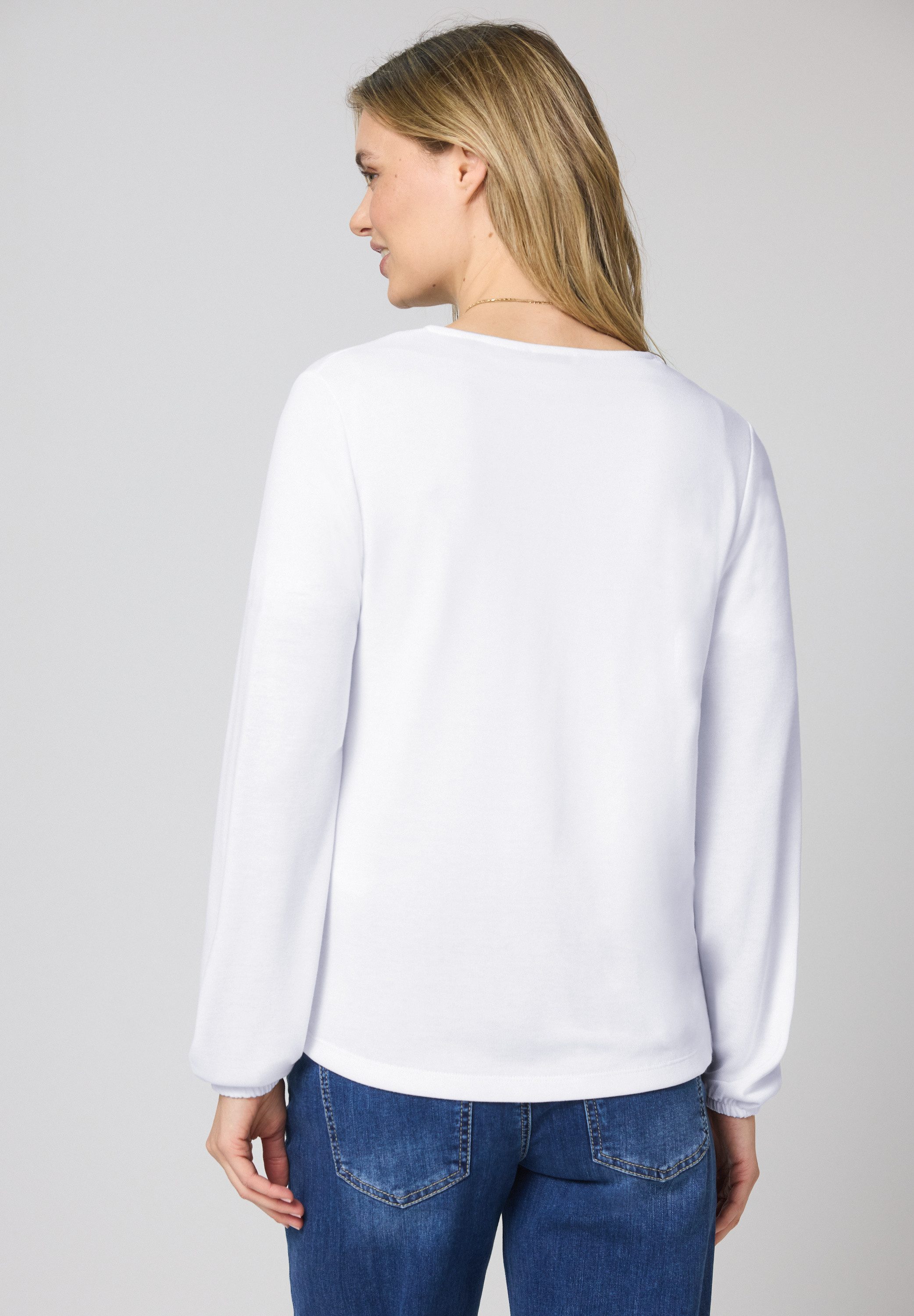 STREET ONE Cardigan bestehend aus einem Materialmix