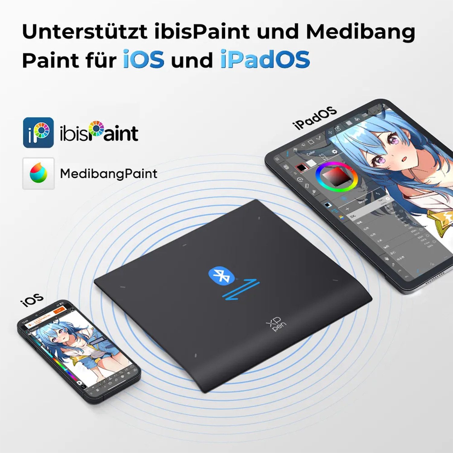 XP-PEN Deco Pro MW/LW/XLW Gen. 2 Grafiktablett (Lange Batterielaufzeit)