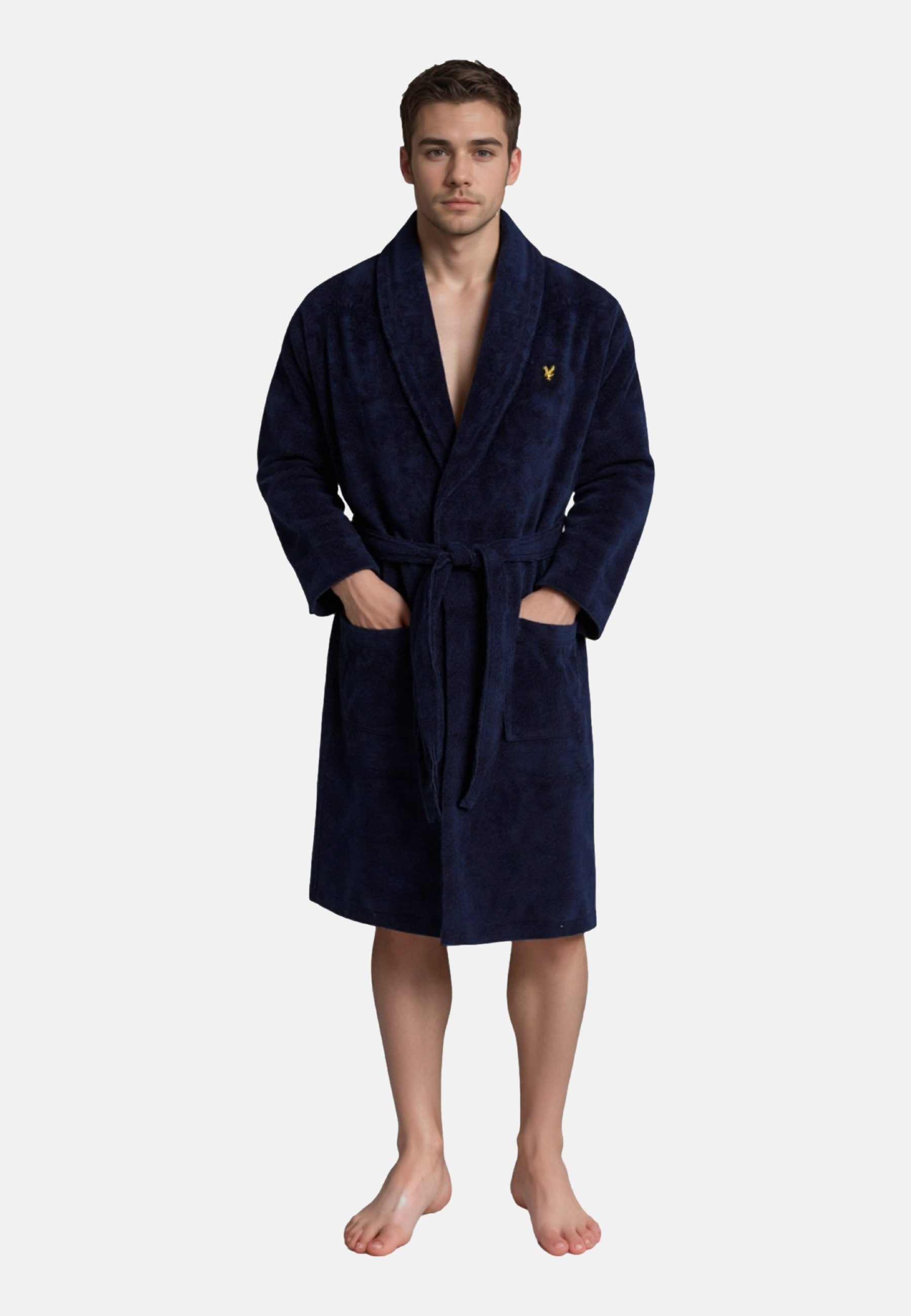 Lyle & Scott Bademantel Bademantel Lucas Morgenmantel, normale Länge, Baumw günstig online kaufen