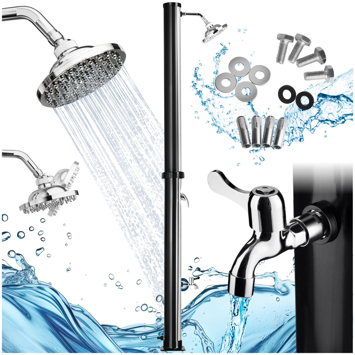tectake Gartendusche Solardusche (1 St), 20 günstig online kaufen