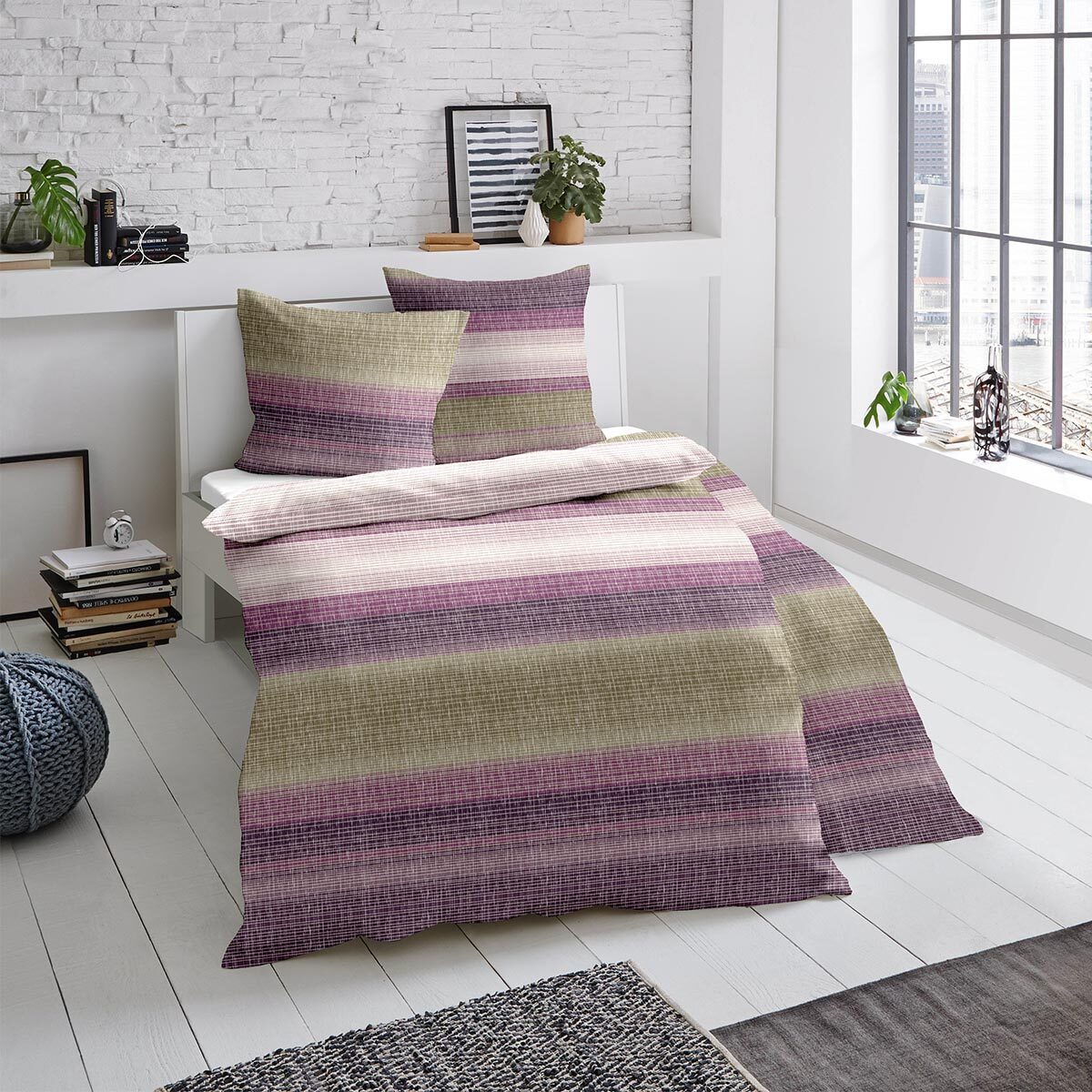 TRAUMSCHLAF Bettwäsche Elverum, Biber, 3 teilig, Biberbettwäsche weich und günstig online kaufen