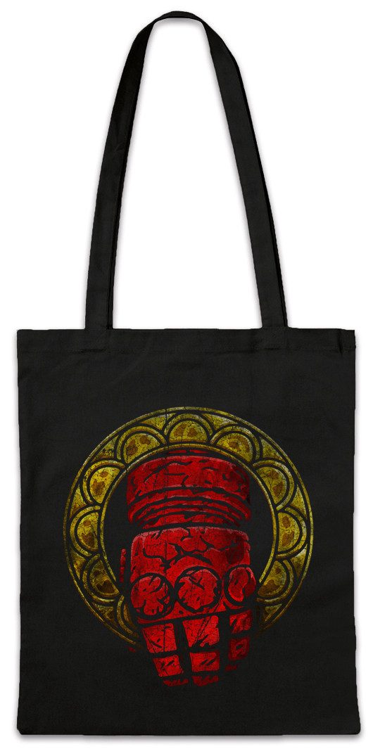 Beuteltasche Hell Hand Stofftasche Sign Hellboy Symbol Logo Dr. Edison Boy Hand
