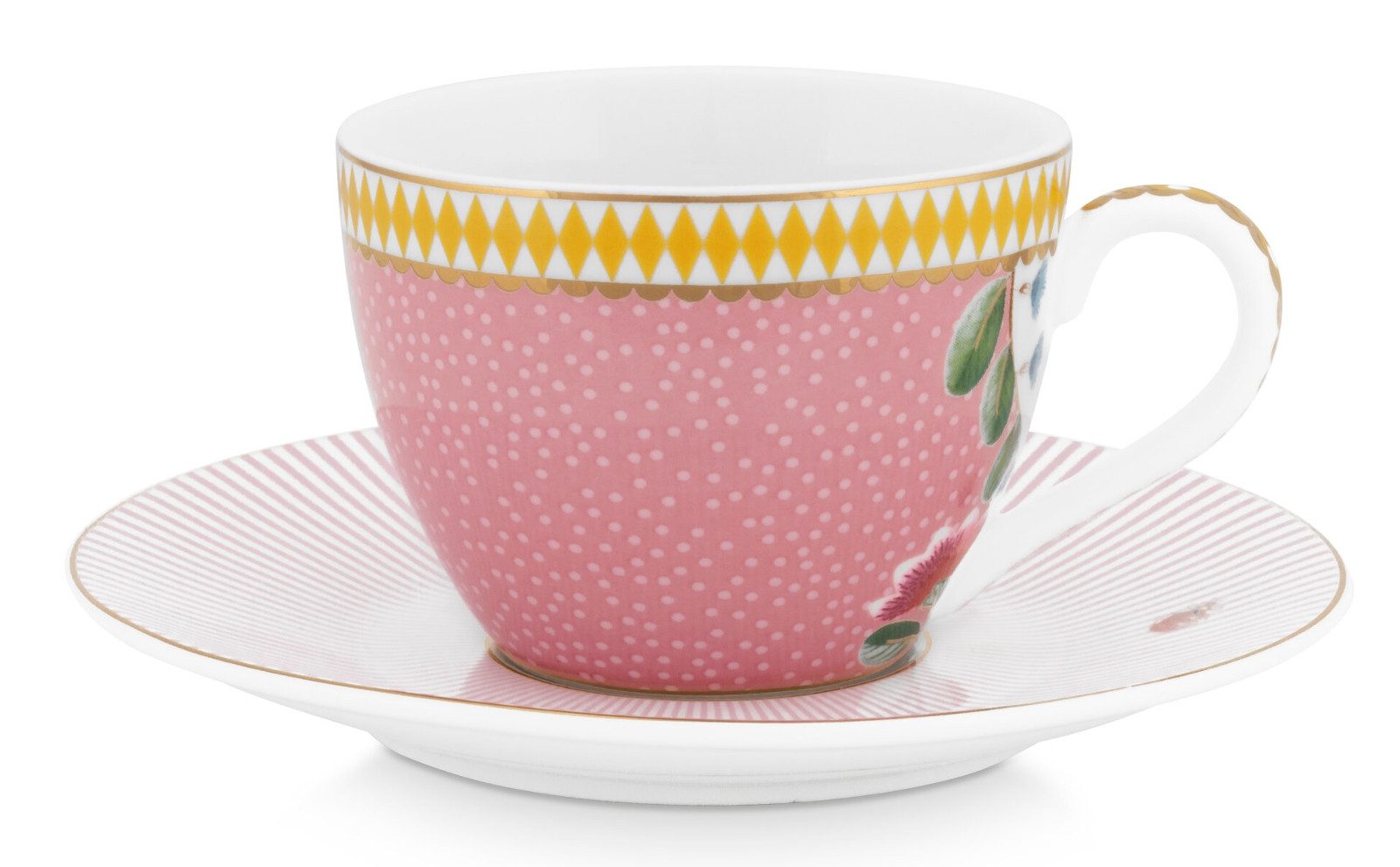 PiP Studio Espressotasse La Majorelle Pink Espressotasse m Untere 0,12 l, Porzellan, Espresso Cup & Saucer La Majorelle Pink 120ml