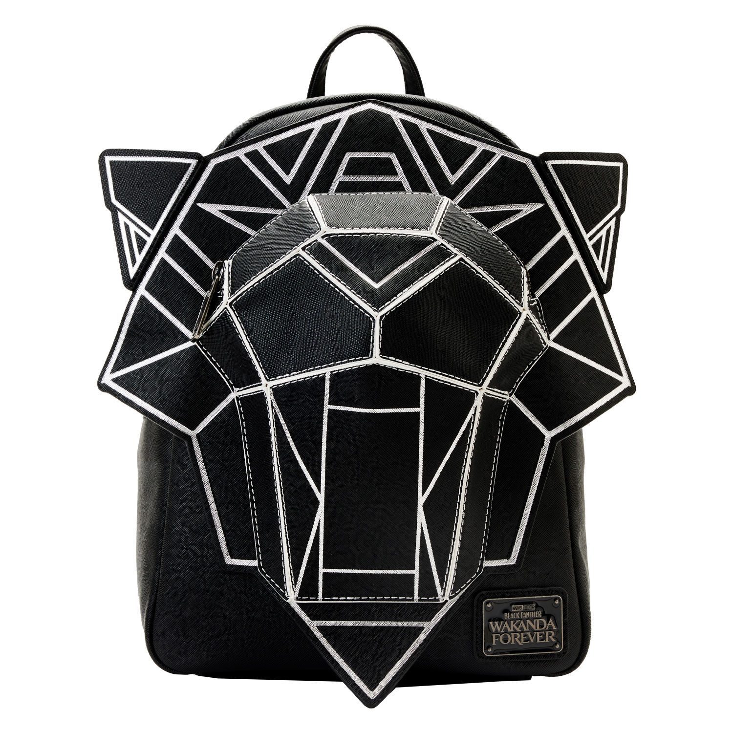 Loungefly Minirucksack Marvel by Loungefly Rucksack Black Panther Wakanda Forever (1-tlg), hochwertig und detailliert