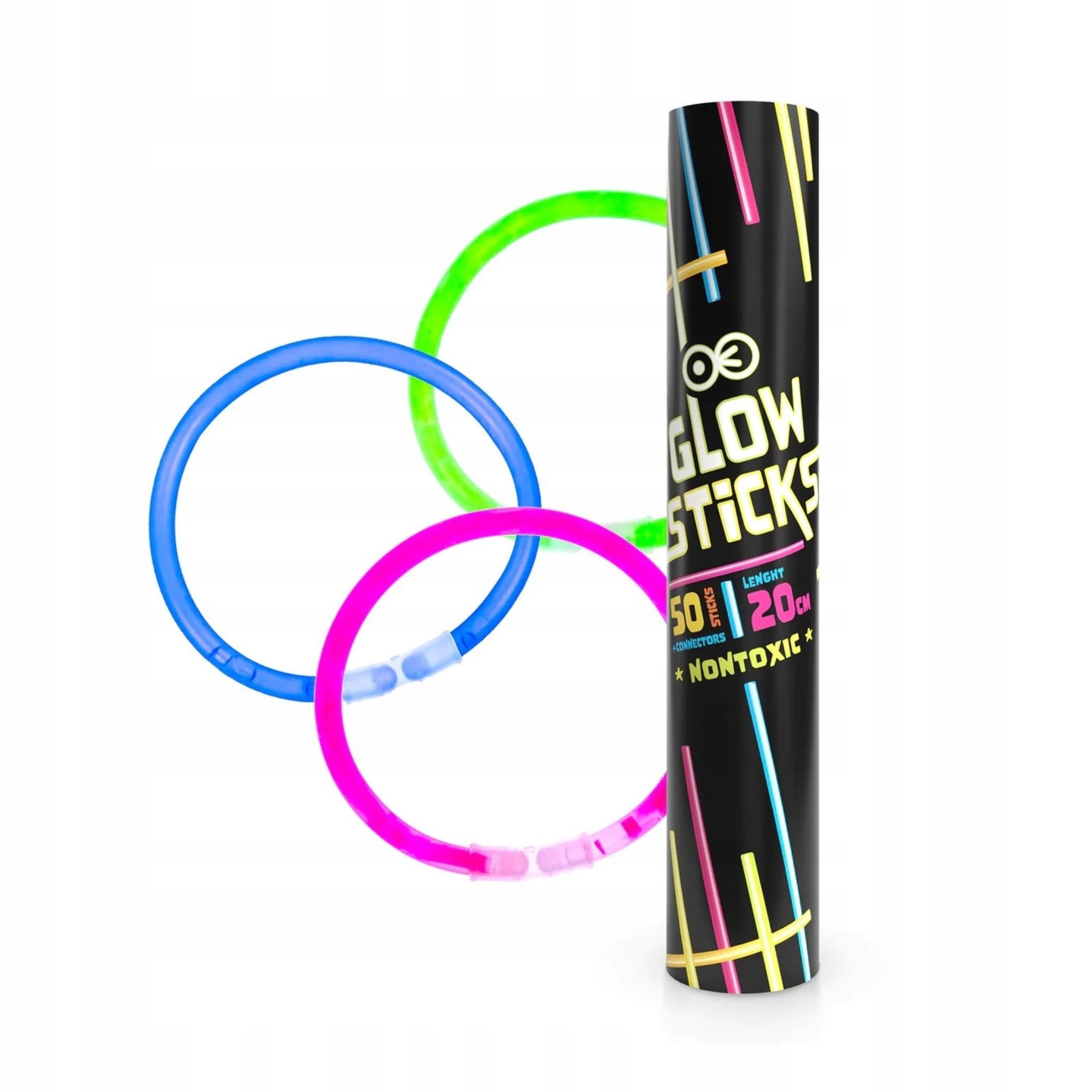 Armband Set Glow Sticks - Fluoreszierende Armbänder (50 Stück)