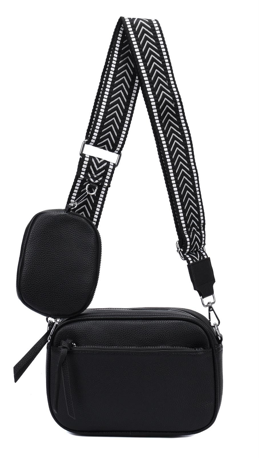 ITALYSHOP24 Schultertasche Damen Umhängetasche Brusttasche Shopper CrossOve günstig online kaufen