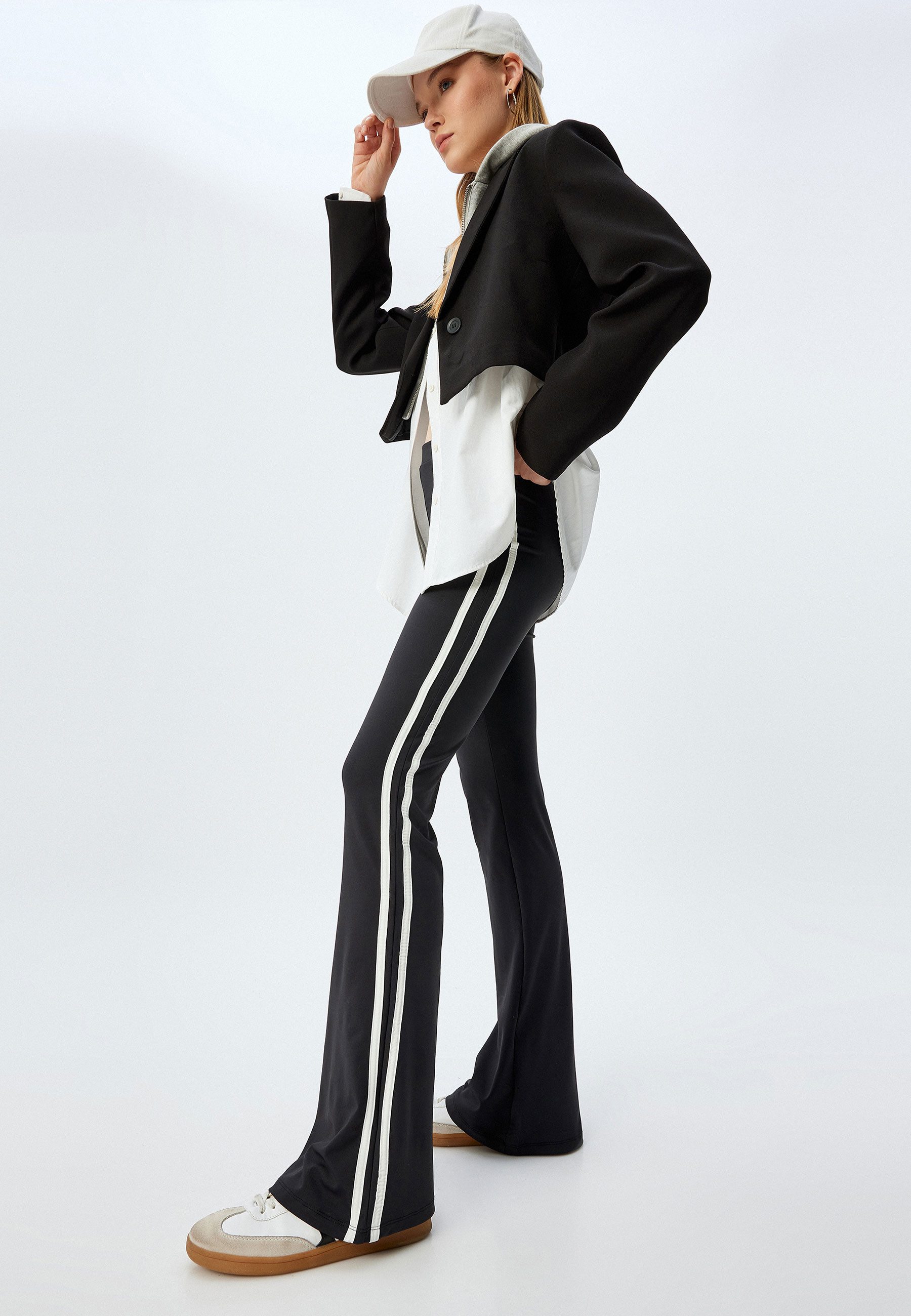 Koton Sweathose Flare Mit Schleifenband Detail