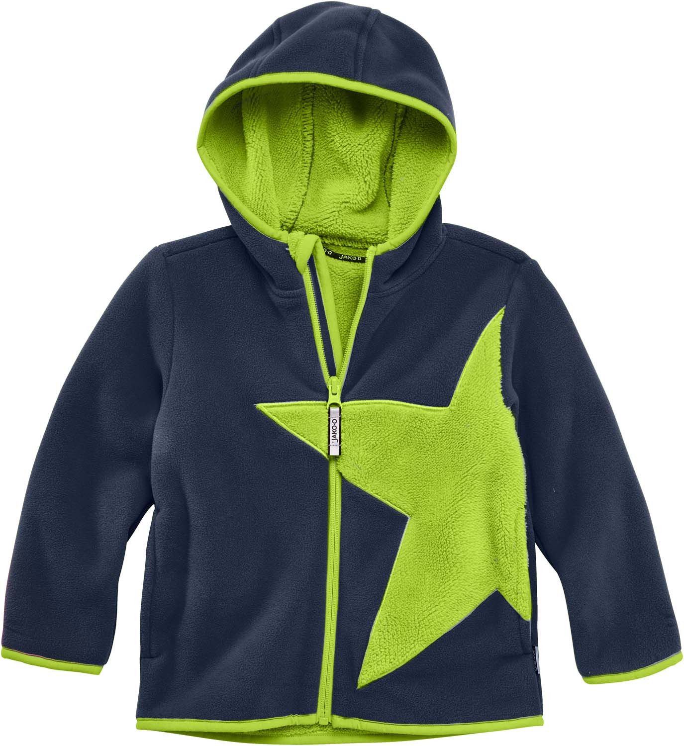 JAKO-O Kapuzenfleecejacke JAKO-O Kuschel Fleecejacke Kinder Jungen Mädchen Stern