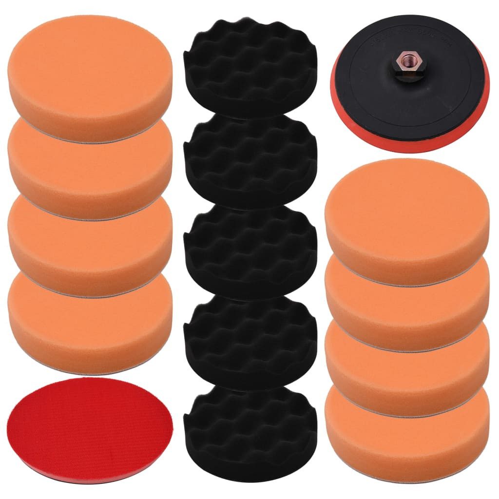 vidaXL Poliermaschine 14-tlg. Polierschwamm-Set 150 mm