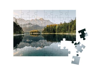 puzzleYOU Puzzle Eibsee bei Grainau, Bayern, Deutschland, 48 Puzzleteile, puzzleYOU-Kollektionen Eibsee