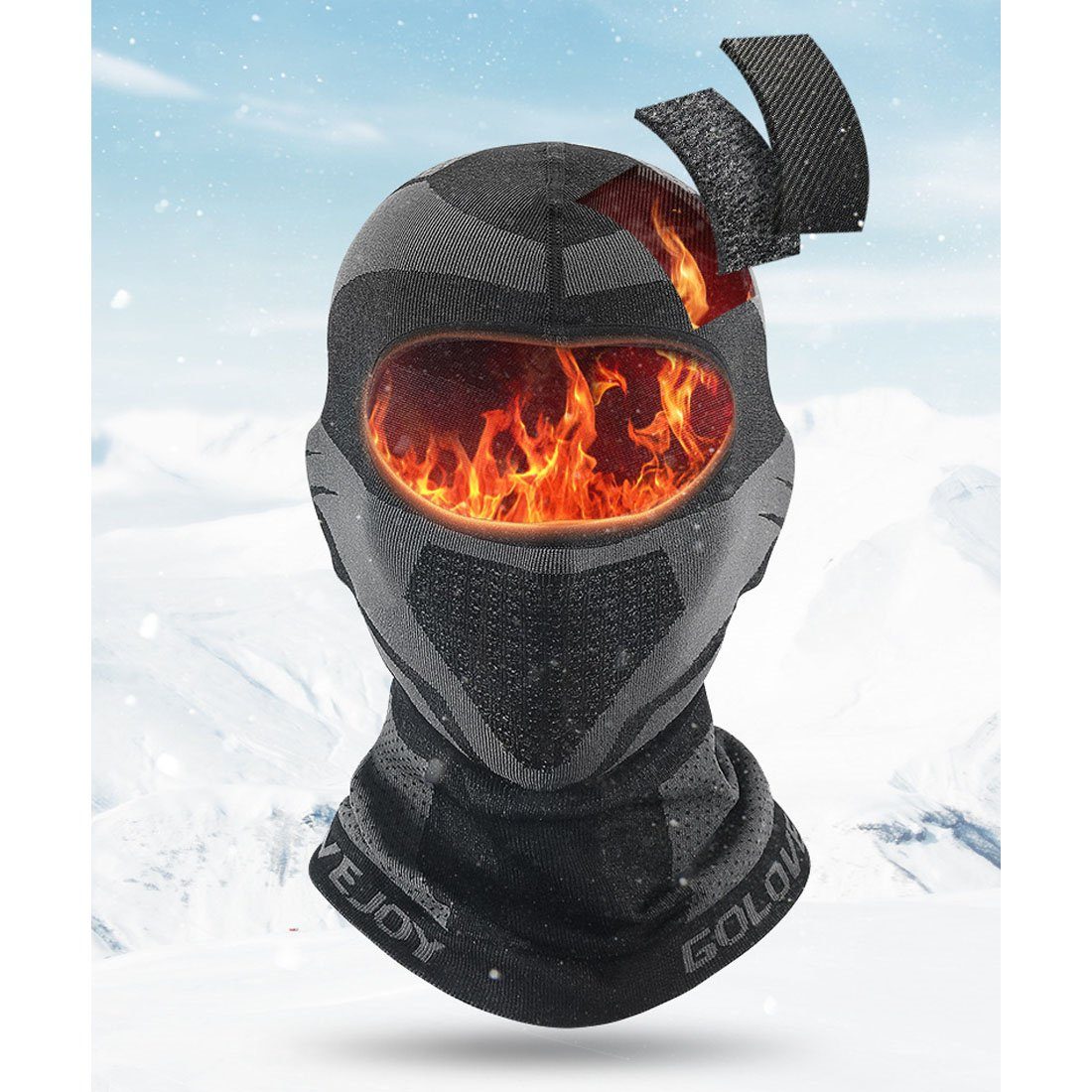 Winterradsport,unisex, Warme Sturmhaube für winddichte den DÖRÖY Gesichtsmaske Skimaske