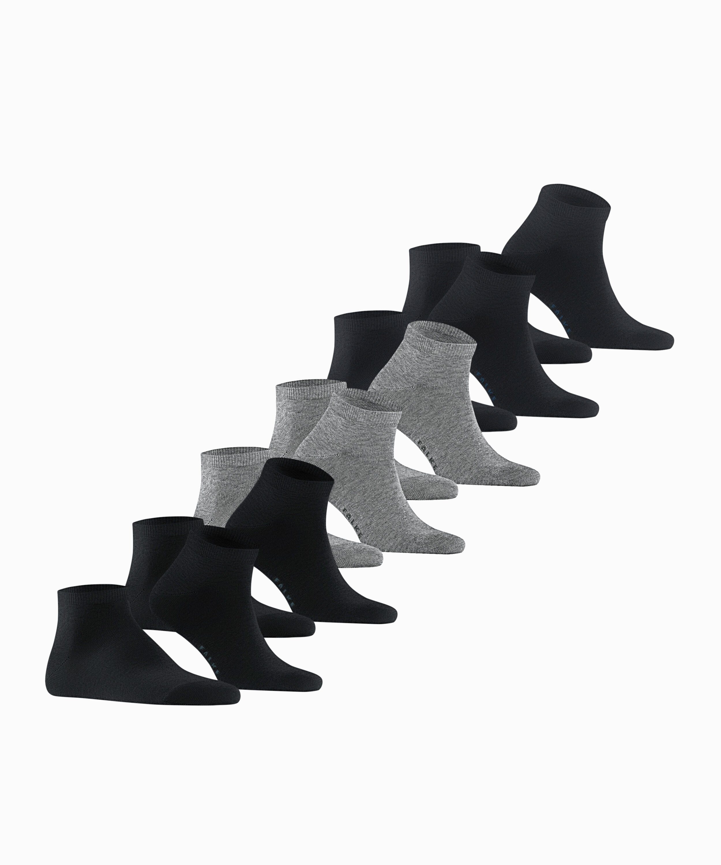 FALKE Sneakersocken Happy 6-Pack (6-Paar) Set aus 6 Paar Baumwollsneakern günstig online kaufen