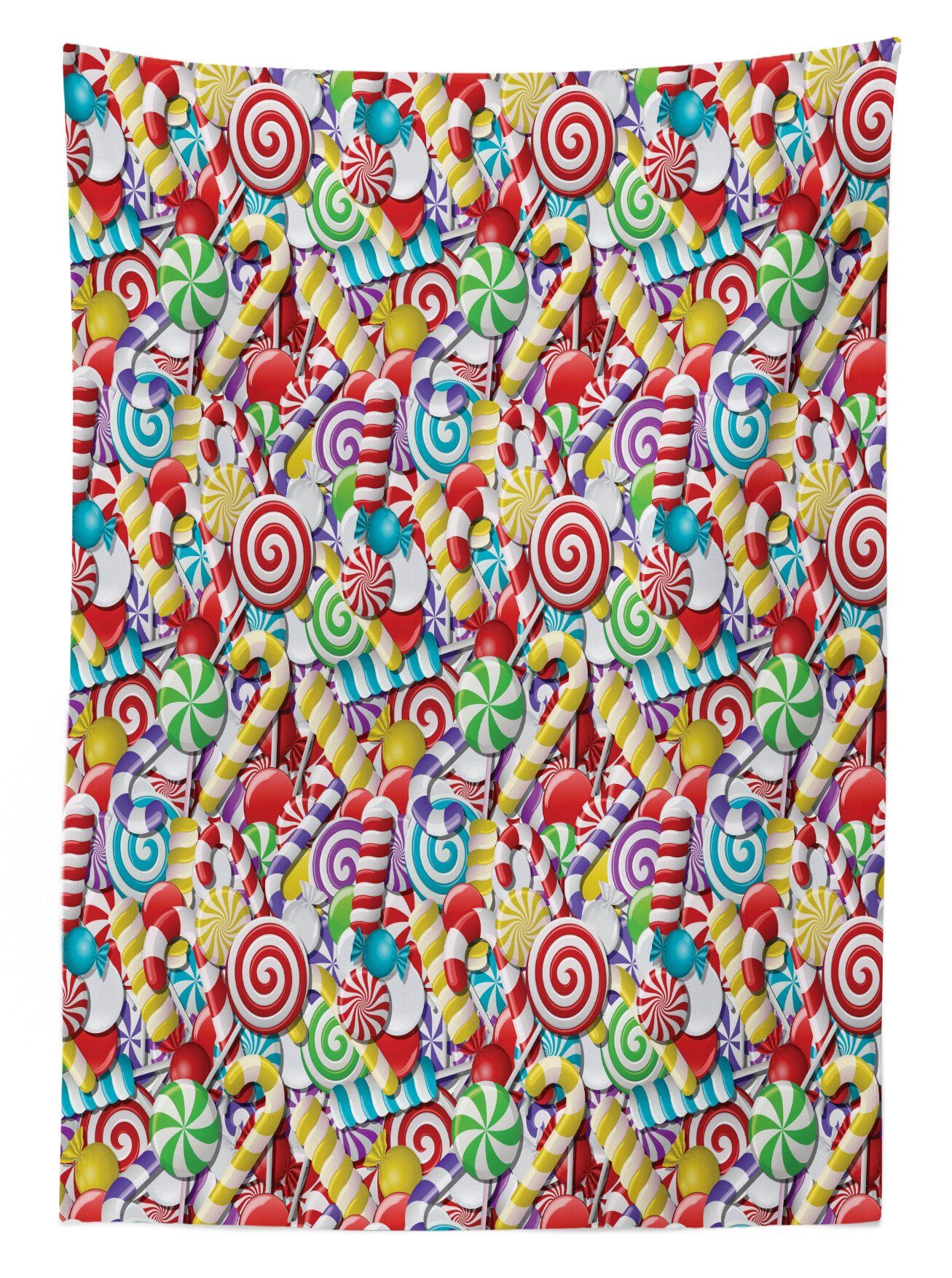 Abakuhaus Tischdecke den Außen Klare Waschbar Lollipops Farben, Bonbons geeignet Farbfest Bereich Für Zuckerstange