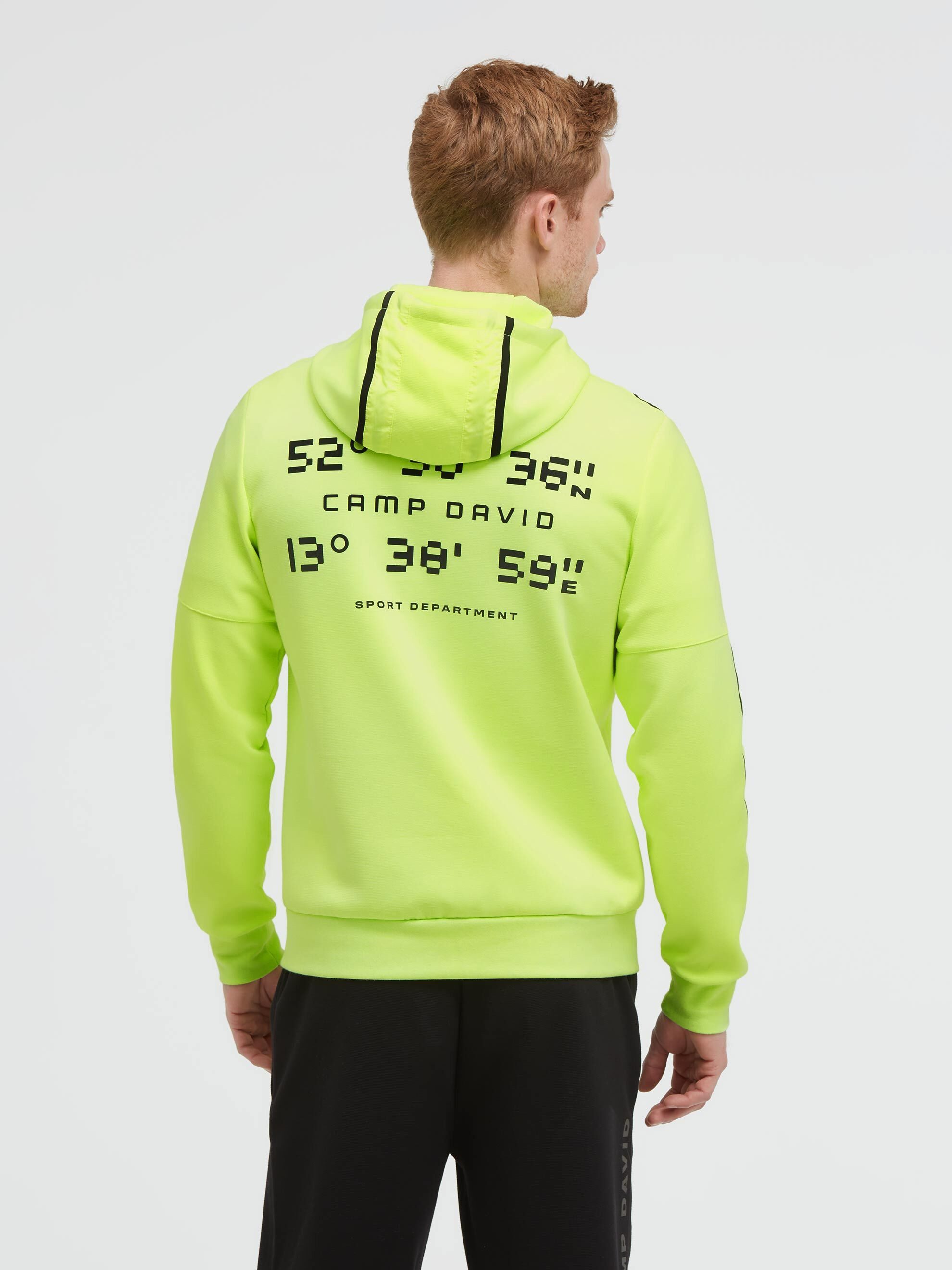 CAMP DAVID Kapuzensweatjacke mit Reißverschlusstaschen