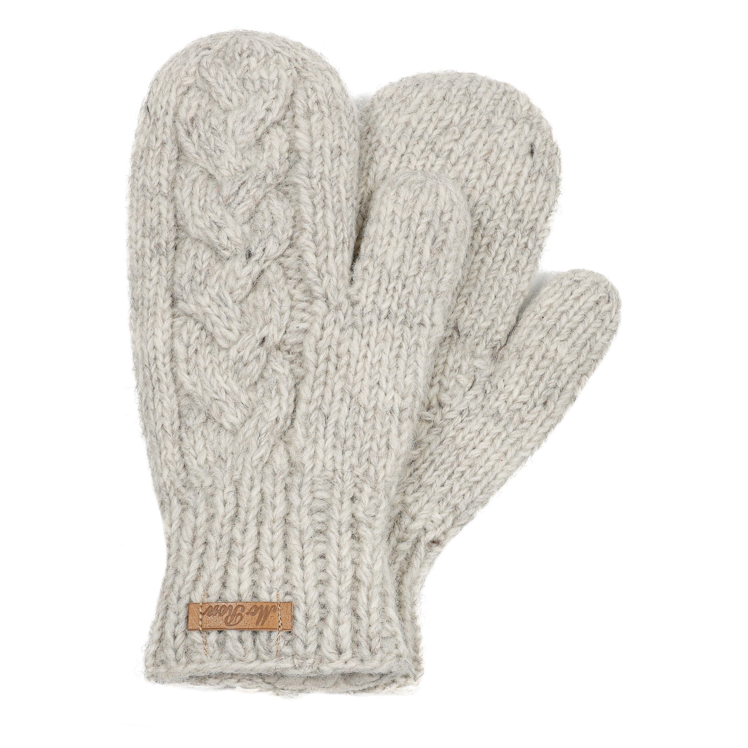 McRon Strickhandschuhe Fäustlinge Modell Clara mit Fleece gefüttert, hoher günstig online kaufen
