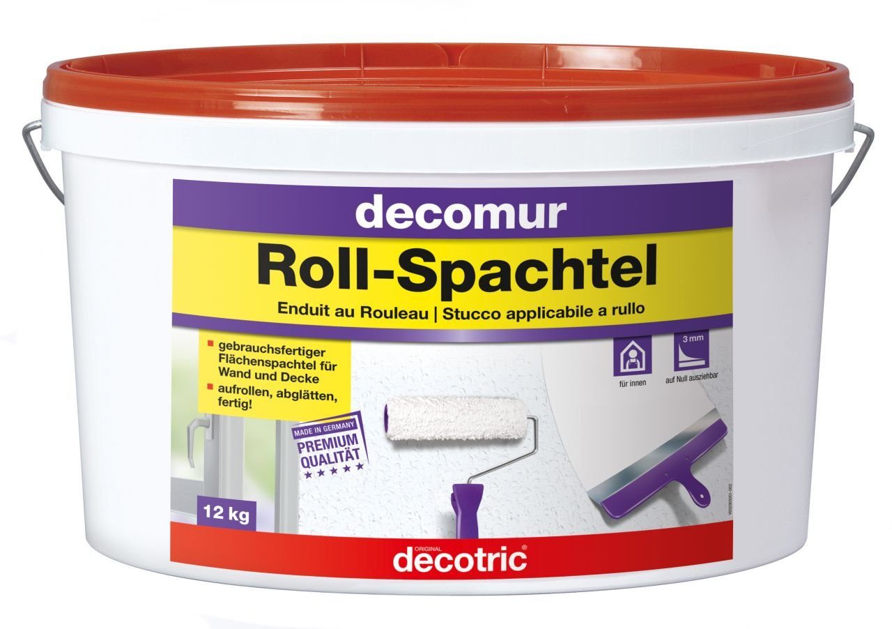 Glatte Haftgrund Decotric Roll-Spachtel 12 decotric® kg Wand