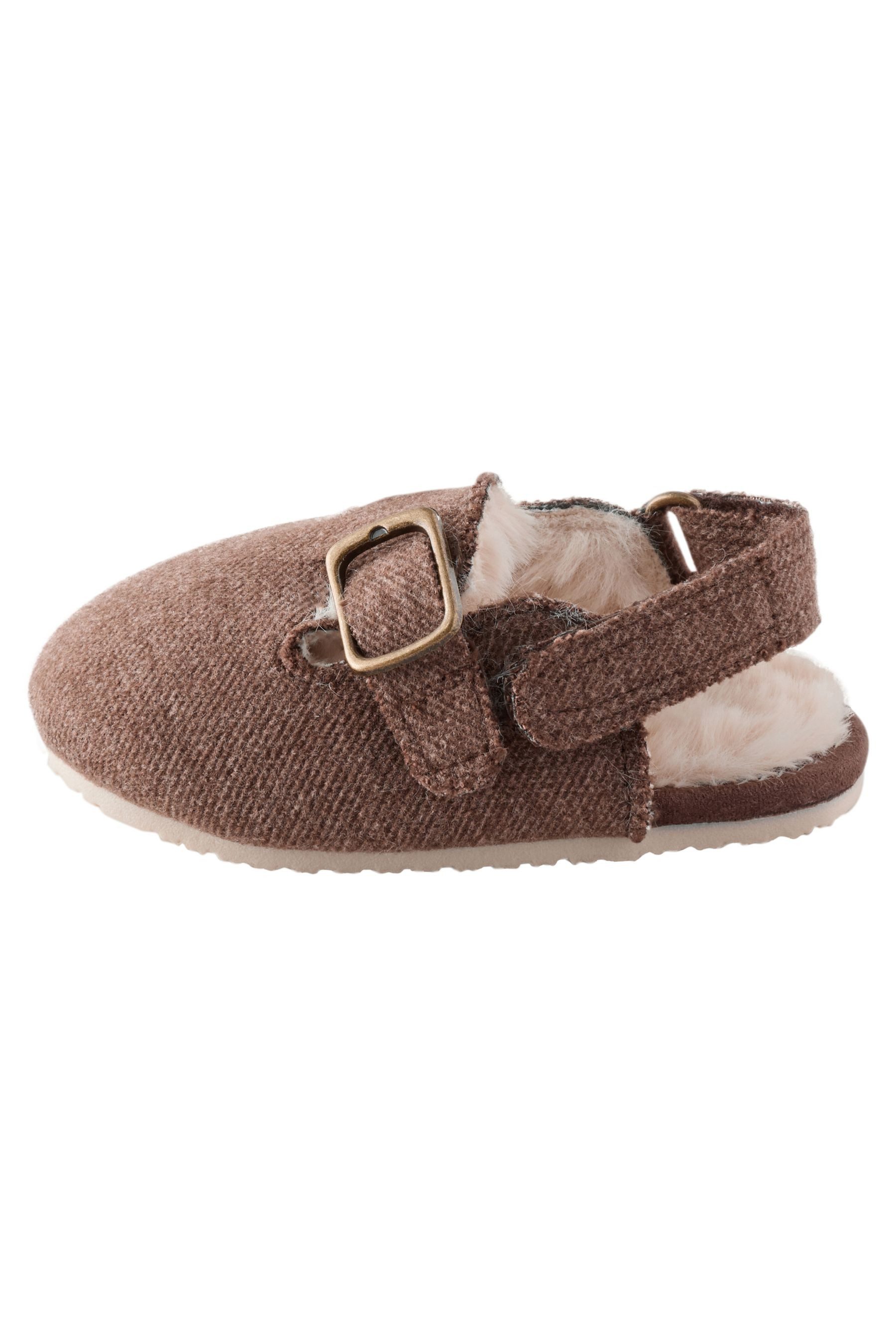 Next Baby-Clogs mit Kunstfellfutter und Klettverschluss Clog