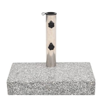 DOTMALL Schirmständer Sonnenschirmständer max. 48mm Stamm Rechteckig, Granit/Edelstahl