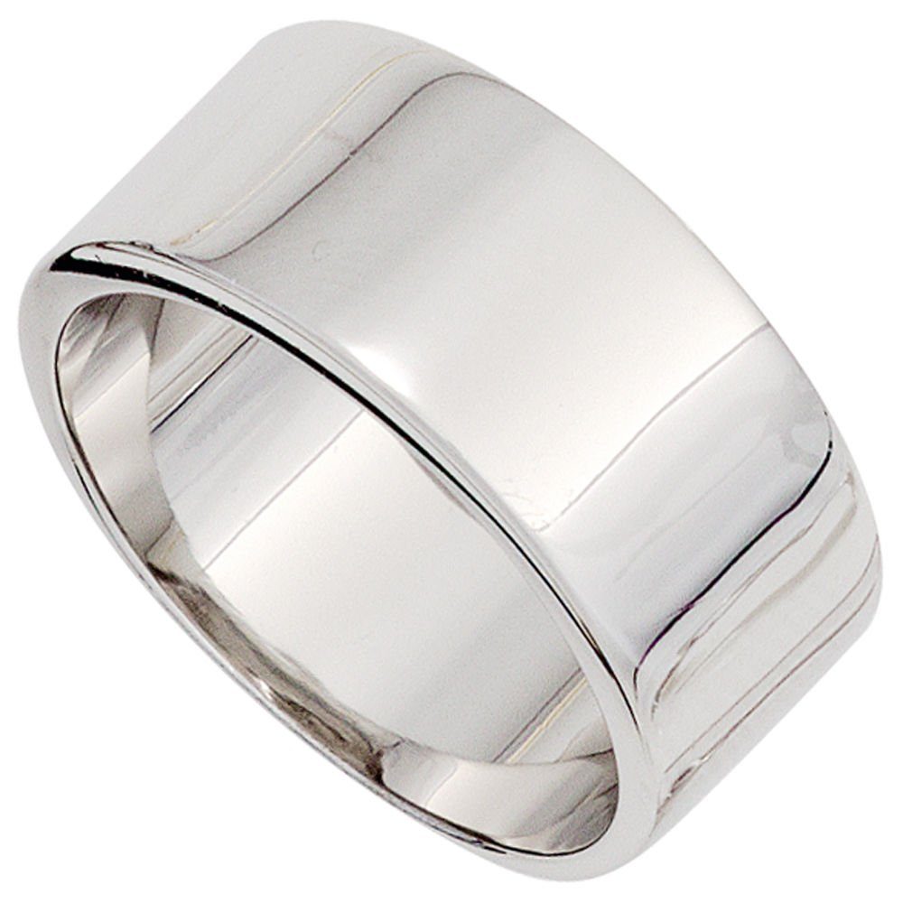 Schmuck Krone Silberring »Breiter Ring Damenring 10,4mm breit 925 Silber  glänzend schlicht Silberring«, Silber 925