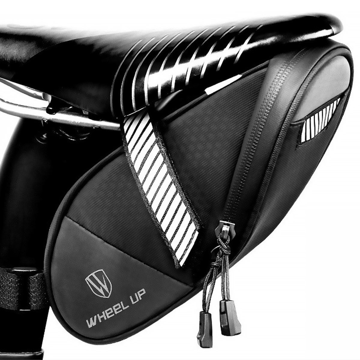 MidGard Fahrradtasche Fahrrad Satteltasche E-Bike Tasche mit Klett-Befestigung f Fahrradsitz