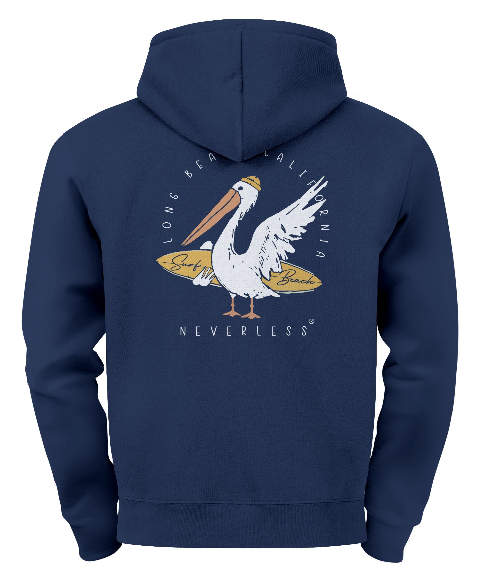 Neverless Hoodie Hoodie Backprint Pelikan Print günstig online kaufen