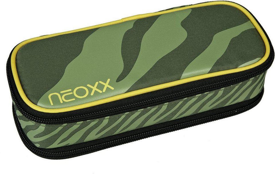neoxx Schreibgeräteetui Catch, Ready for Green, aus recycelten PET-Flaschen,  Unteres Fach: Mesh-Steckfach und Stiftelaschen im unteren Fach