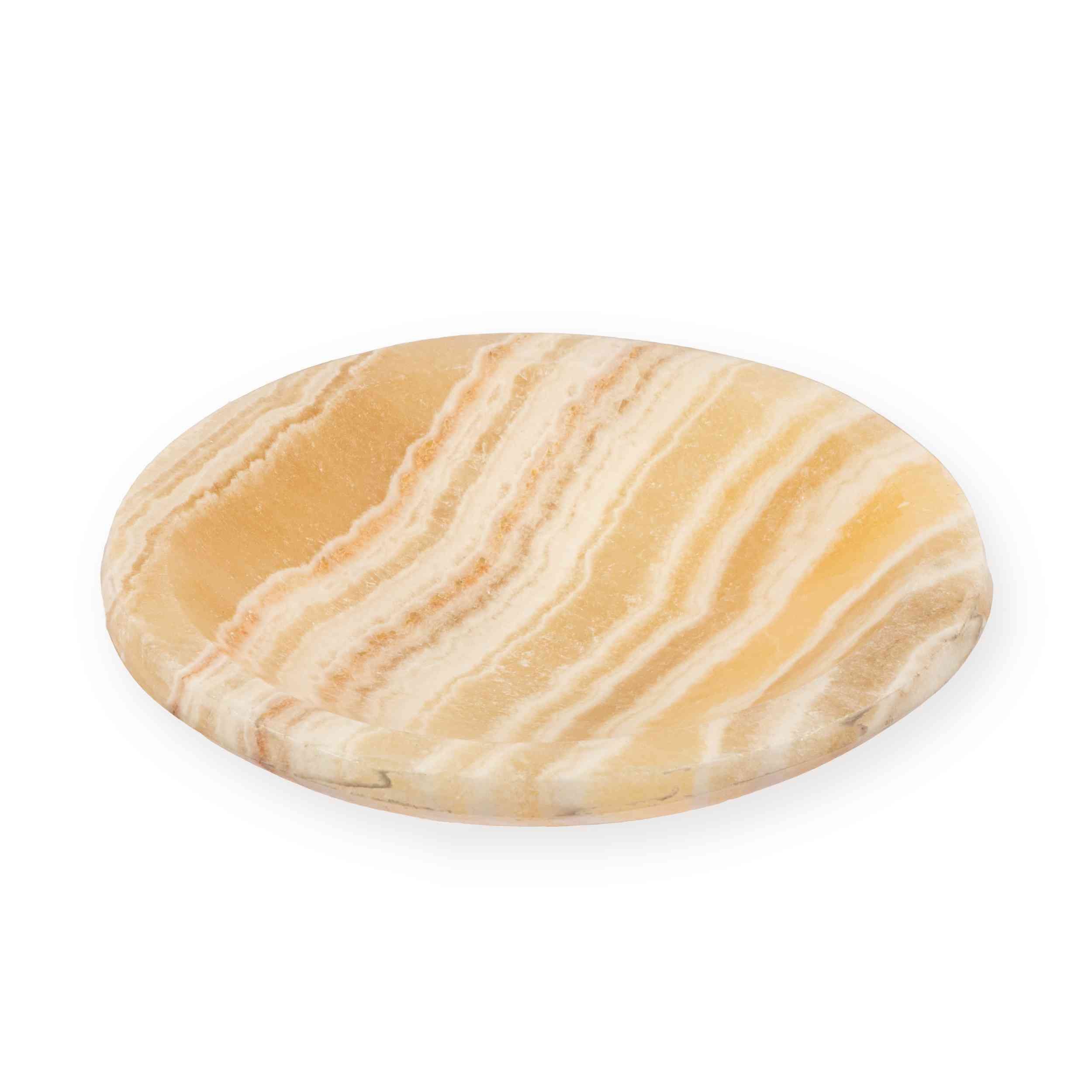 NKlaus Edelstein Onyx Deko-Schale 11 cm – Polierter Naturstein, Meditation