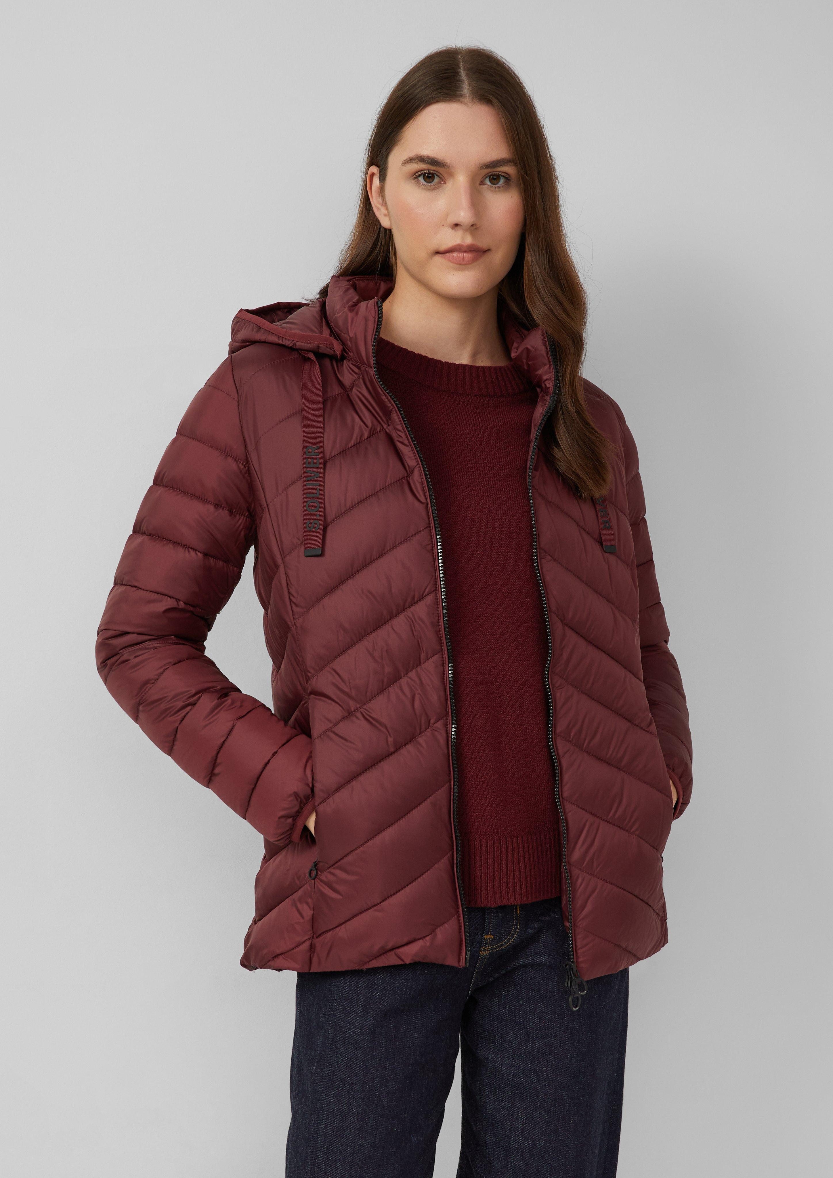 s.Oliver Funktionsjacke Steppjacke mit abnehmbarer Kapuze