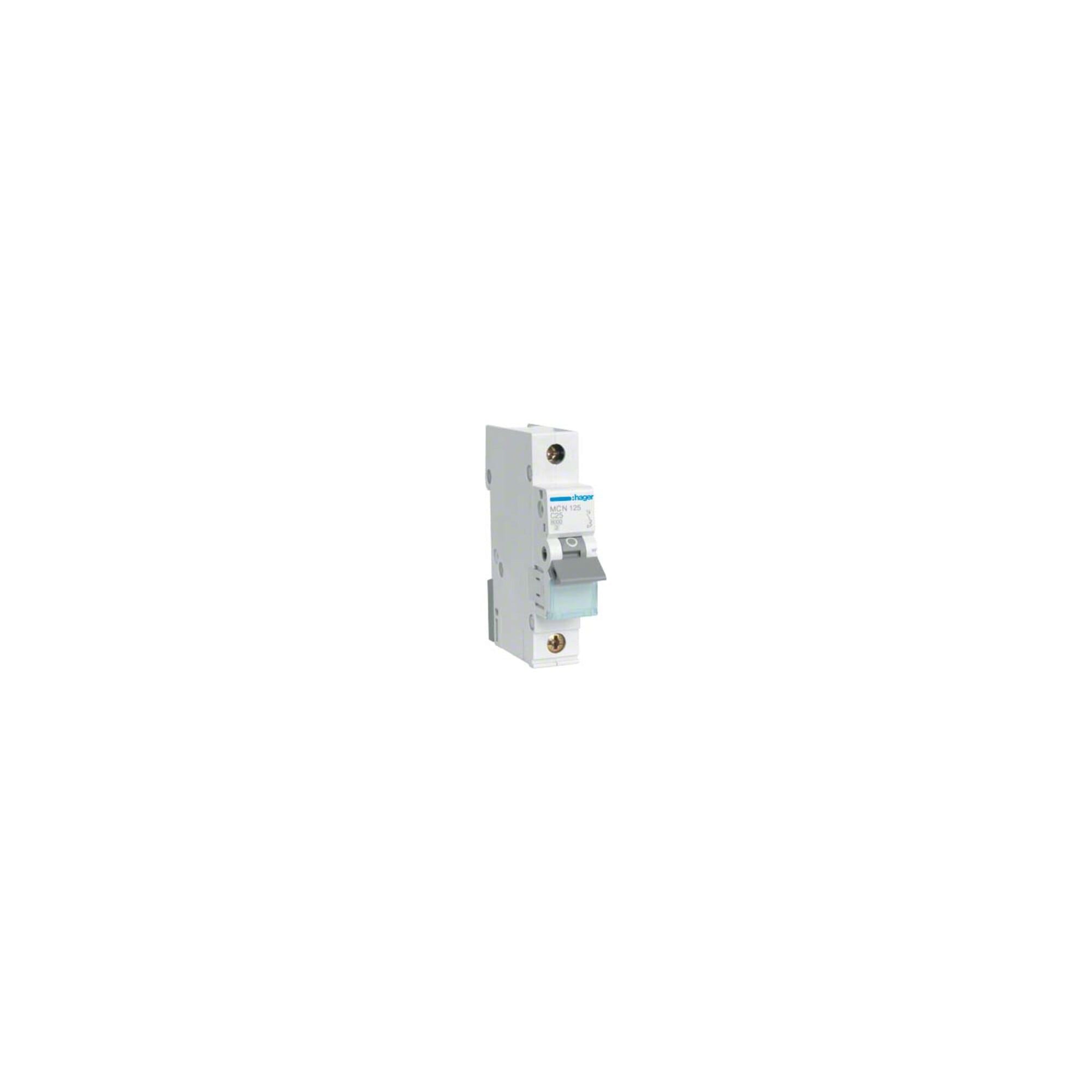 Hager Schalter Hager Leitungsschutzschalter 1pol. C-25A, 6kA MCN125