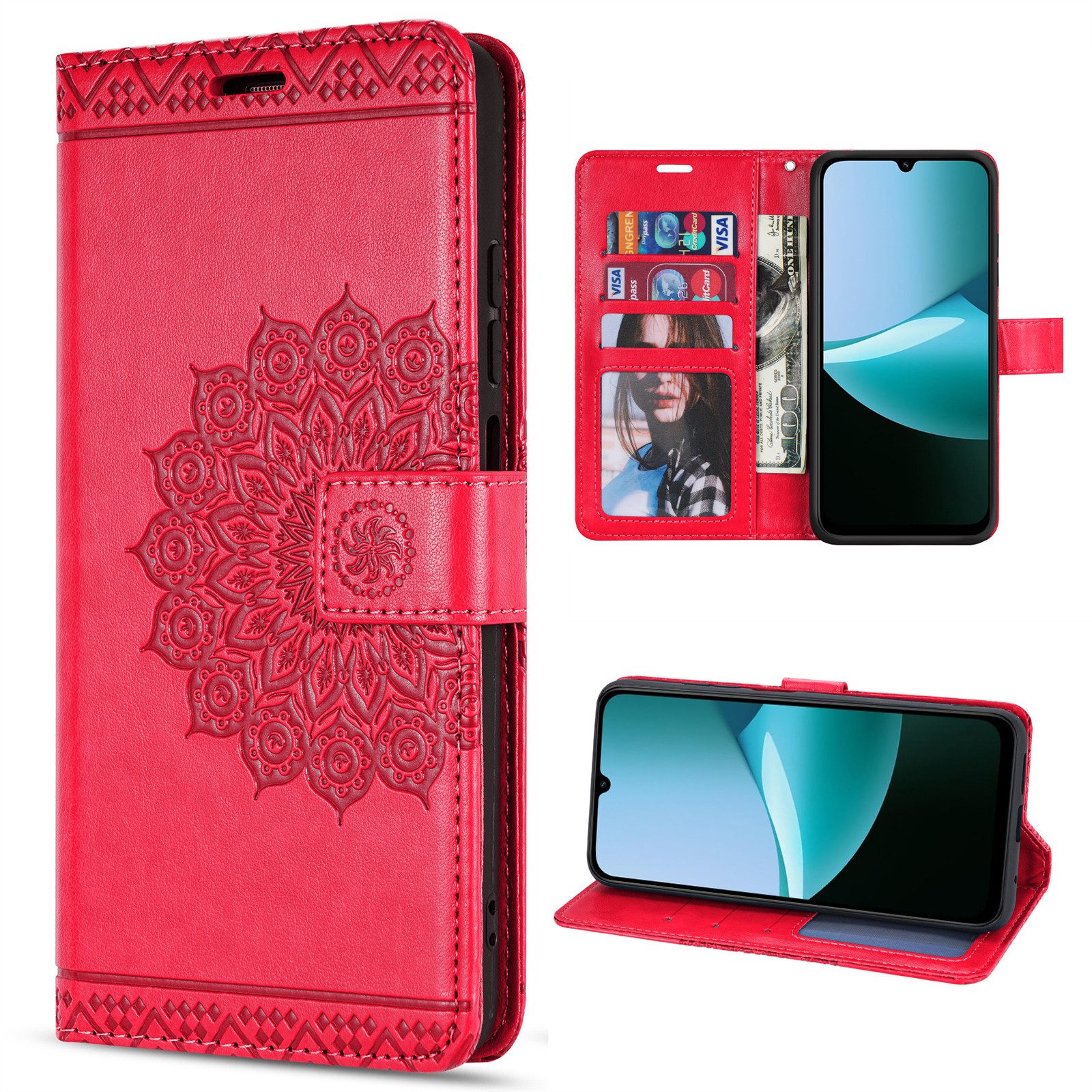 betterfon Handyhülle Handytasche für Xiaomi Redmi 15C Klapphülle Wallet, Wallet Case mit Kartenfächern Magnetverschluss und weicher Innenhülle