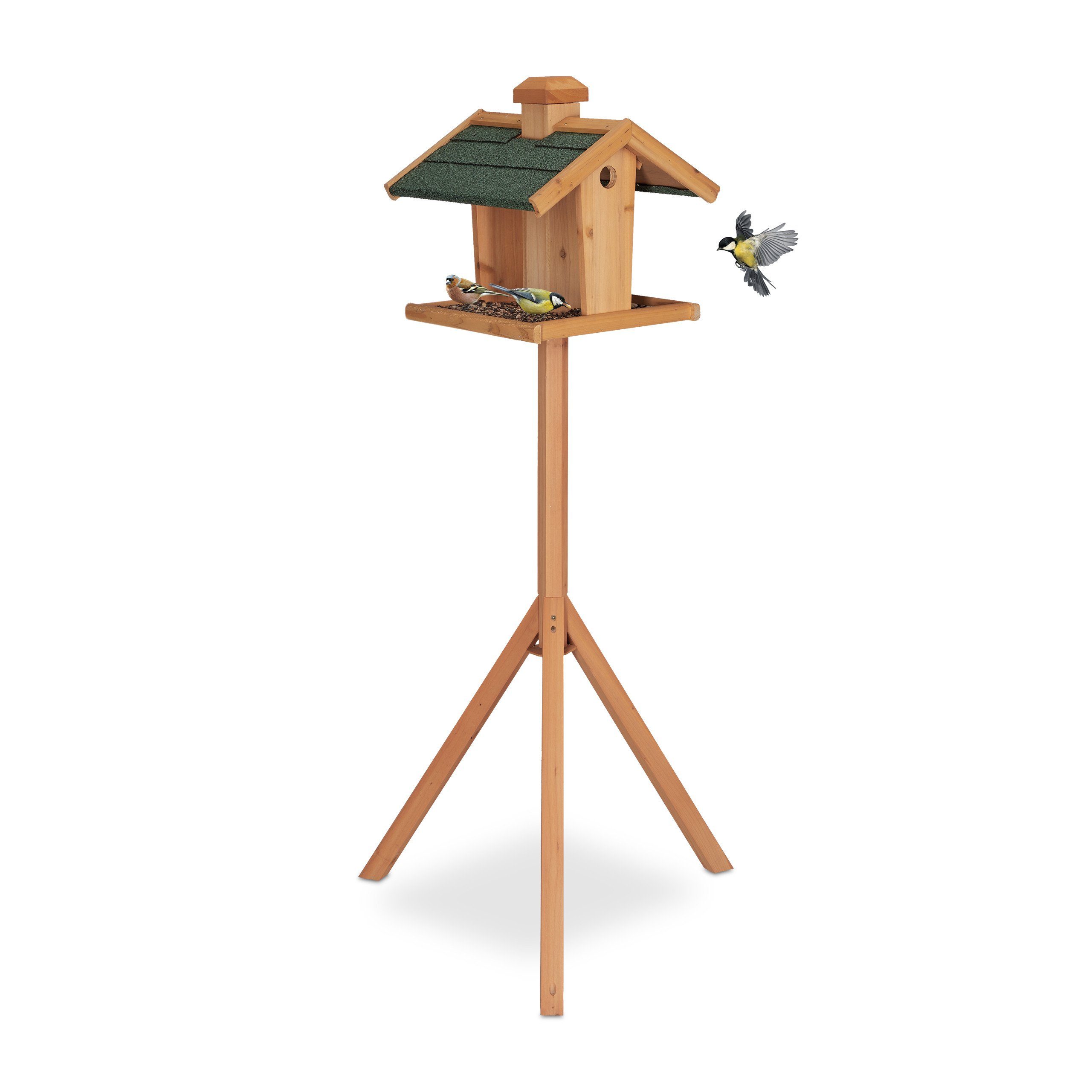 Produkte :: Tierbedarf :: Vogelhaus mit Ständer aus Holz