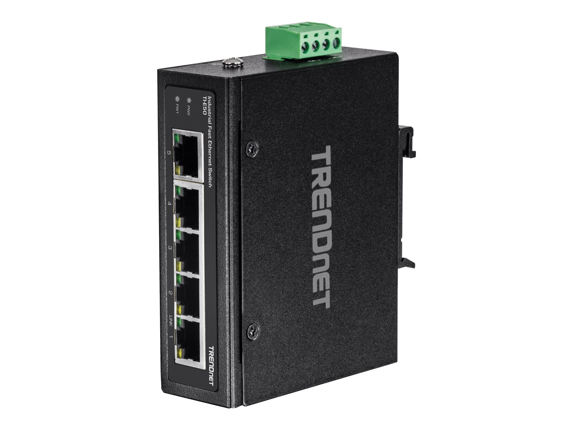 TRENDNET 5-PORT IND.FAST ETH SWITCH Netzwerk-Switch