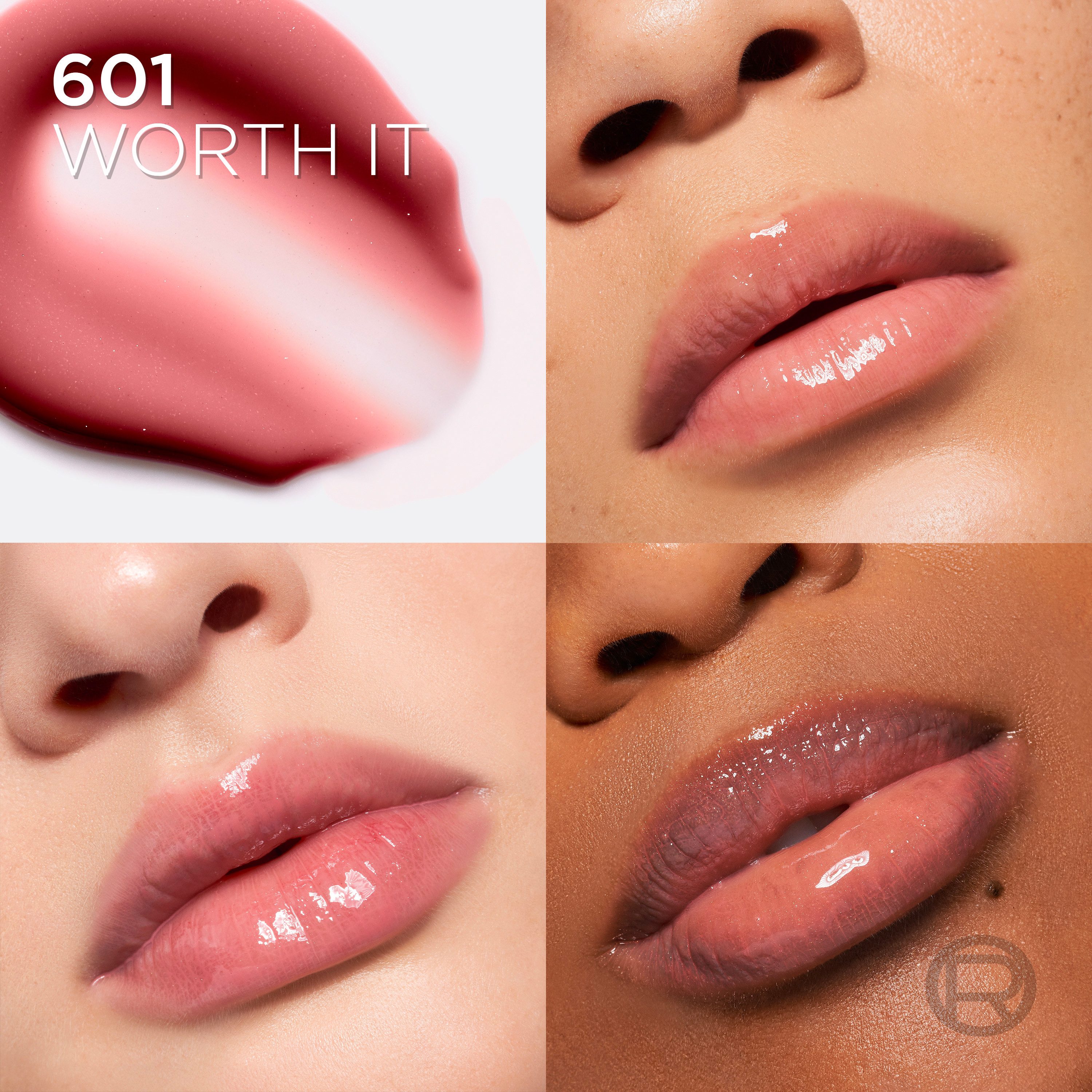 L'ORÉAL PARIS Lipgloss PARADISE PLUMP AMBITION HYALURON LIP OIL, mit Hyaluronsäure und Tripeptiden, ohne zu kleben