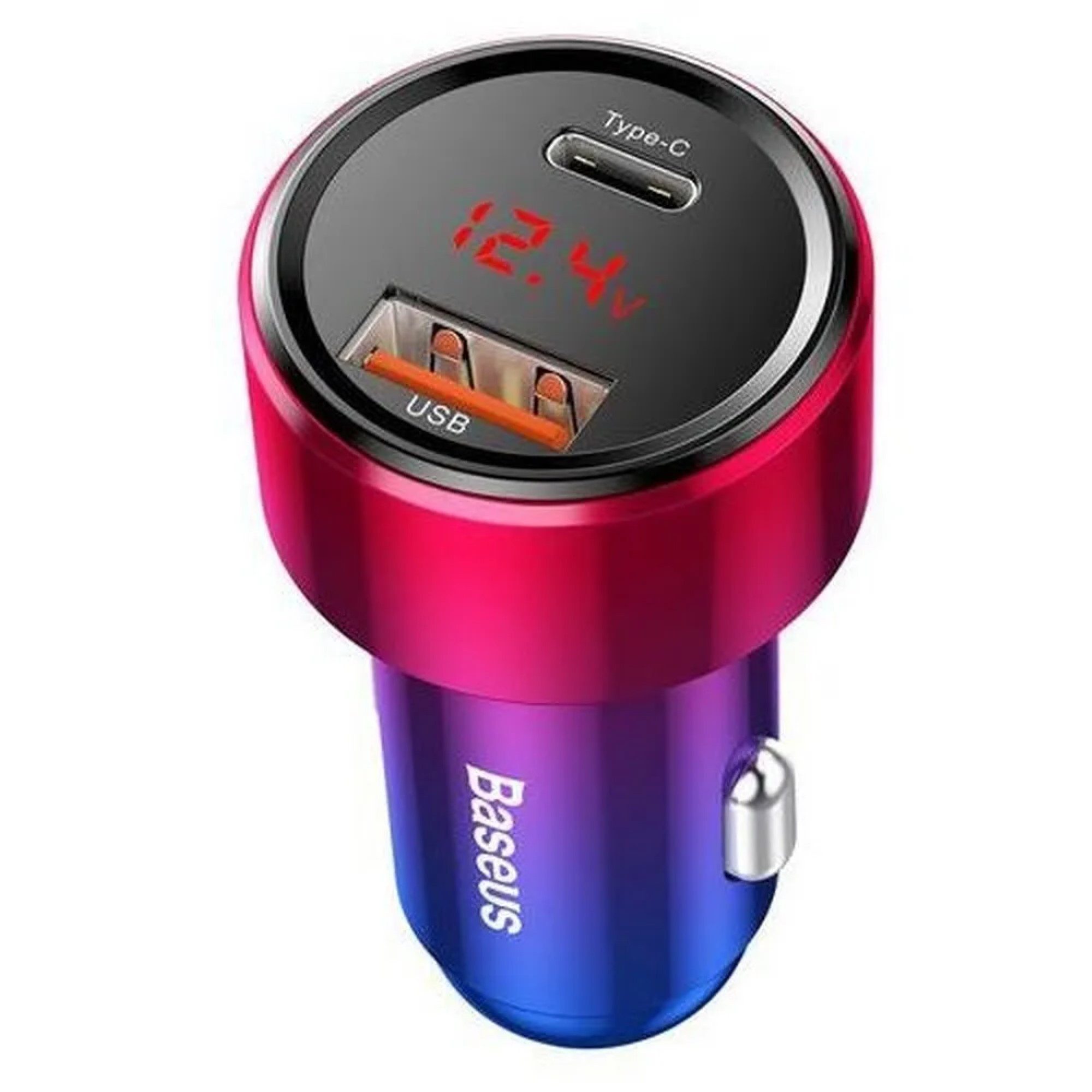 MAGIC SERIES Autoladegerät mit LCD Typ C + Power Delivery + USB QC 45W USB-Ladegerät
