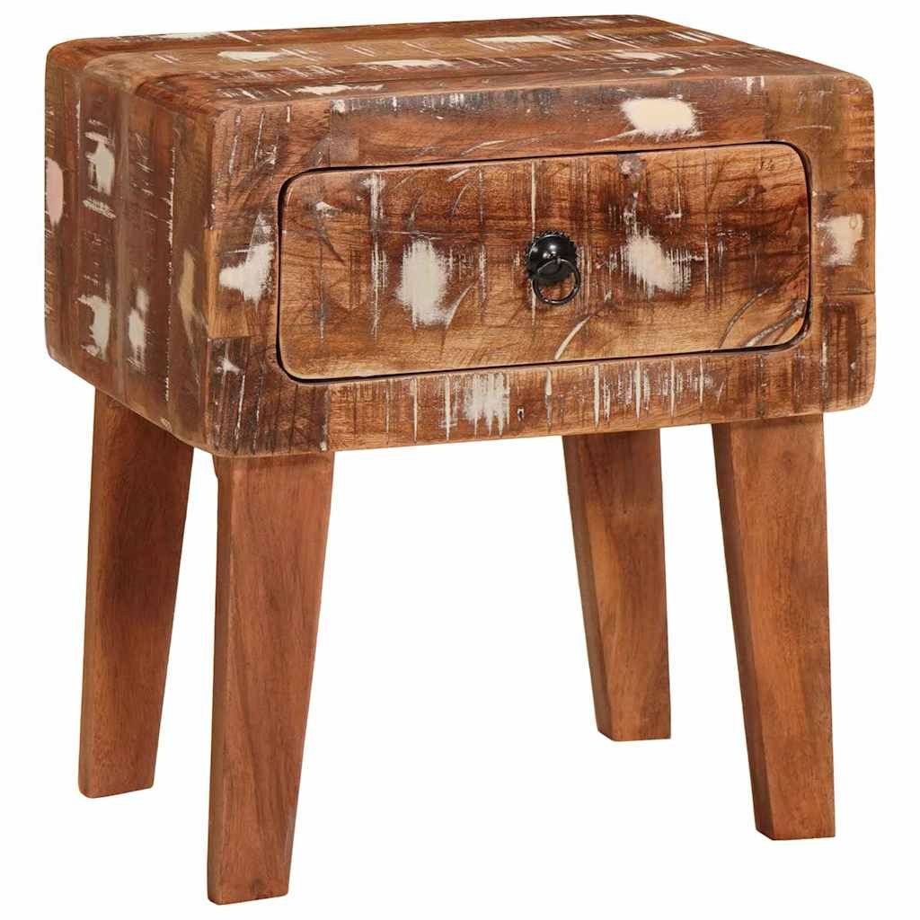 vidaXL Beistelltisch Beistelltisch Braun 40 x 32 x 46 cm Massives upgecyceltes Holz (1-St)