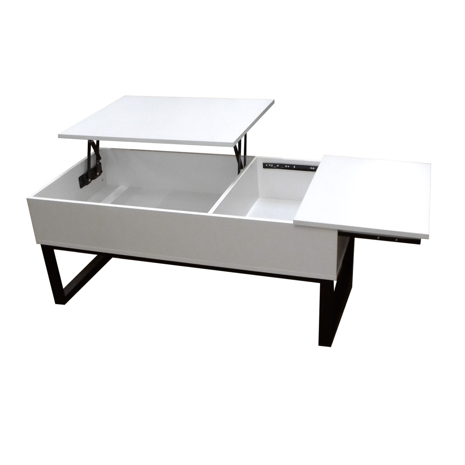 HTI-Living Couchtisch Couchtisch höhenverstellbar mit Stauraum Weiß (Stück, günstig online kaufen