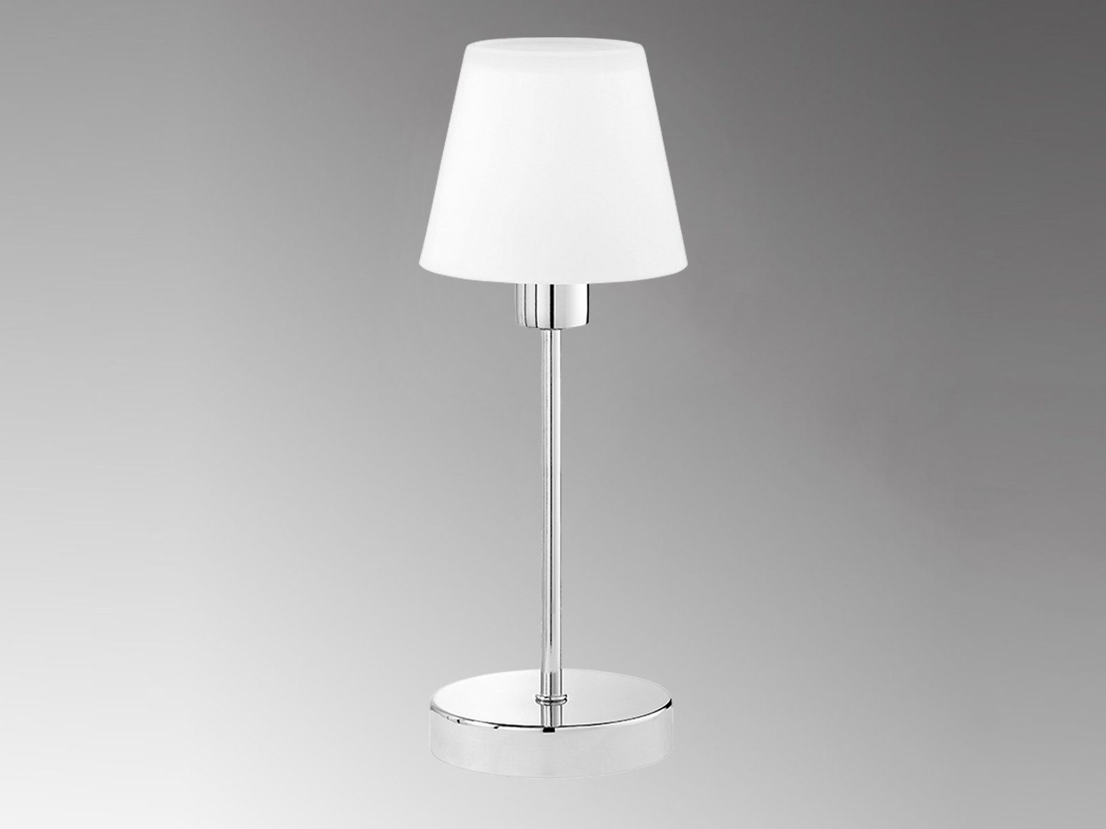 TRIO Leuchten LED Nachttischlampe, Dimmfunktion, LED wechselbar, Warmweiß, Nachttisch-lampe Touch dimmbar Bauhaus Lampenschirm-e Glas, Höhe 32cm