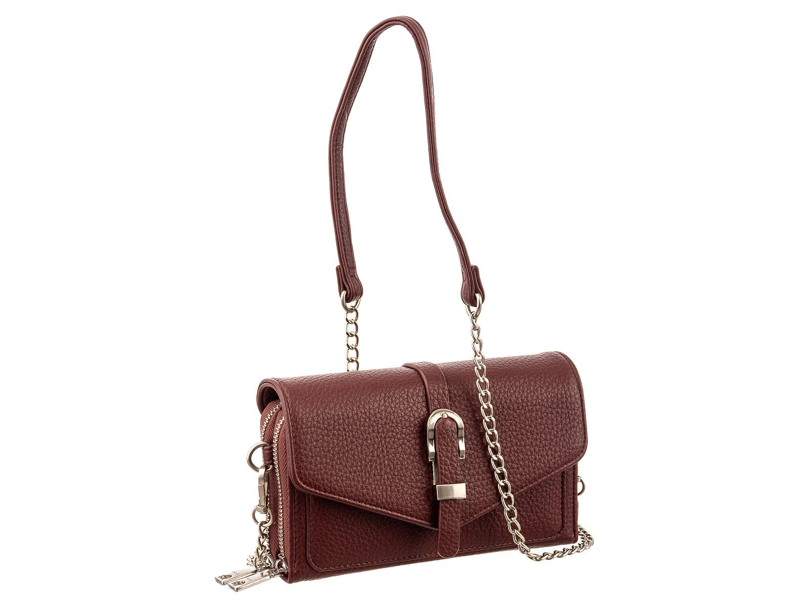 Prato Handtasche S033-G Umhängetasche genarbtes PU Clutch (1-tlg)