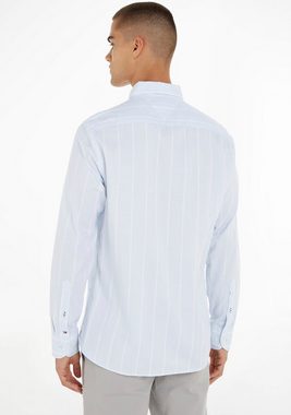 Tommy Hilfiger Langarmhemd OXFORD STRIPE RF SHIRT mit Button-down-Kragen