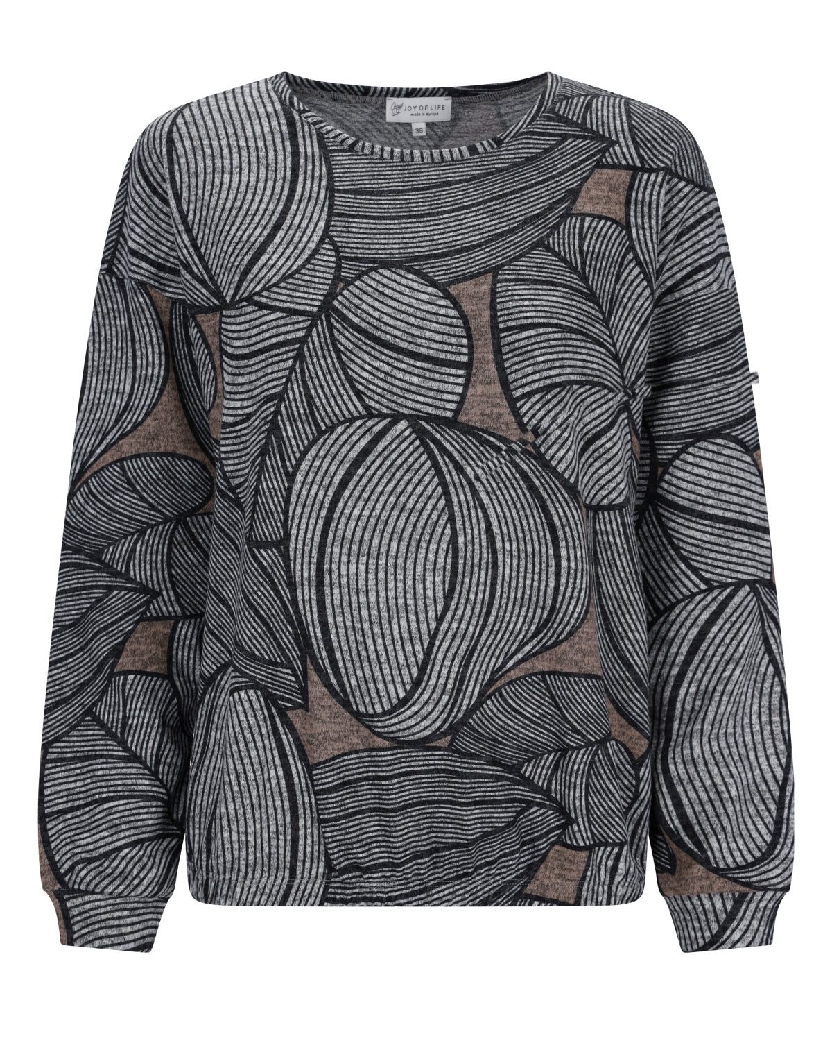 Hajo Langarmshirt Strickshirt Blouson Style Soft Touch