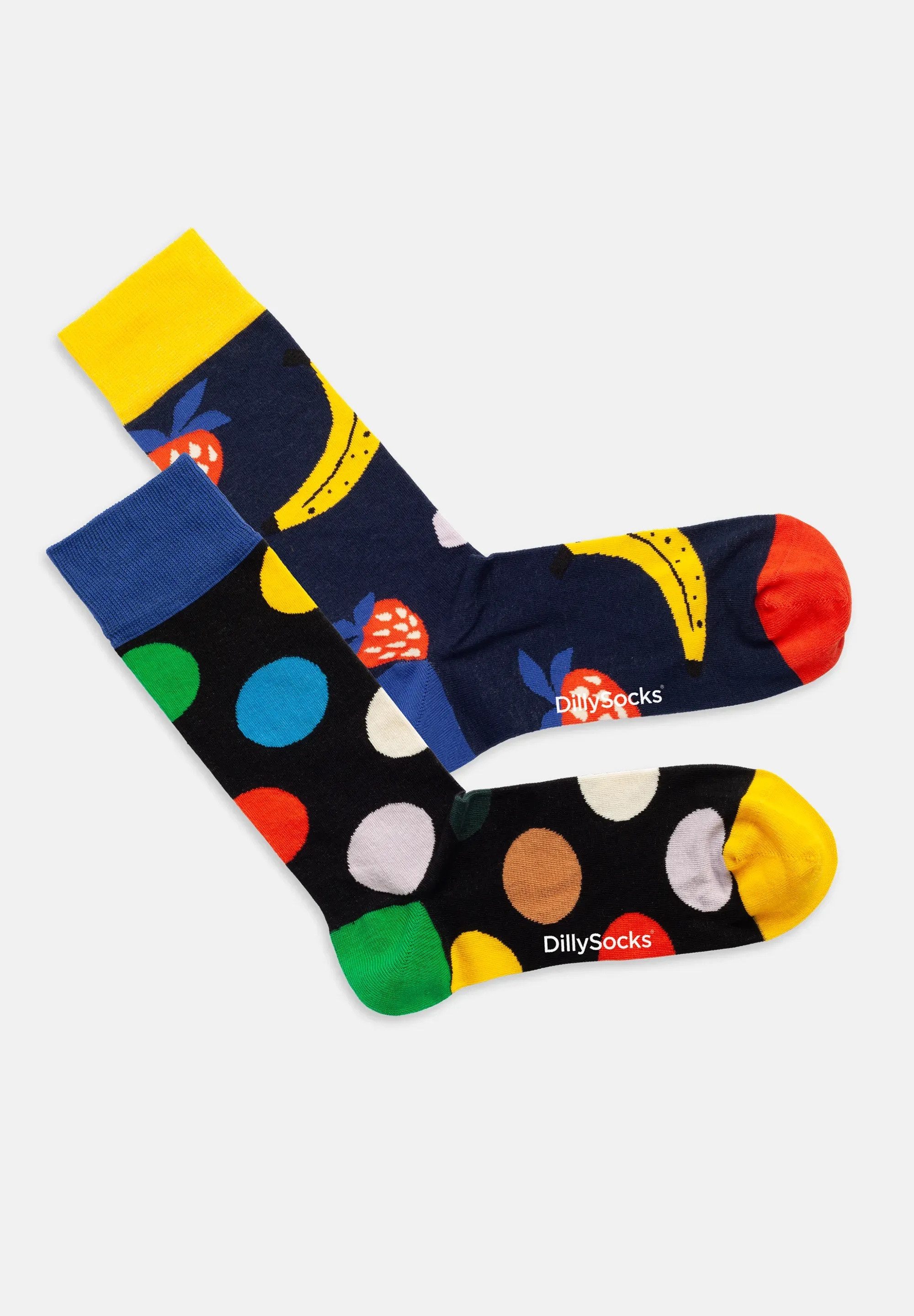 DillySocks Basicsocken Fruit Confetti aus nachhaltiger Baumwolle & recyceltem Polyamid