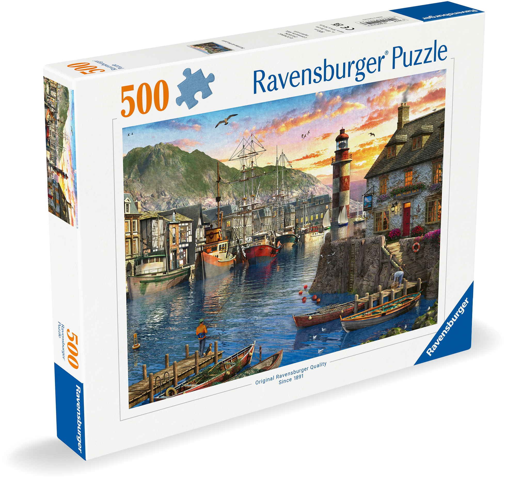 Ravensburger Puzzle 500 Teile Puzzle Morgens am Hafen 12000212, 500 Puzzlet günstig online kaufen