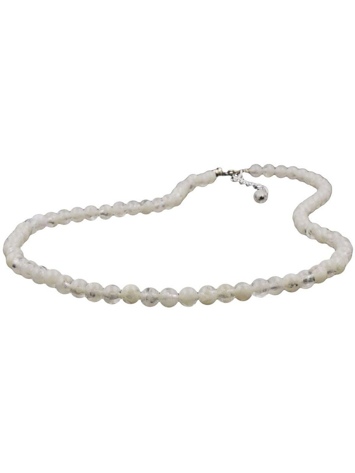 Gallay Perlenkette Kette 6mm Perle Kunststoff kristall-creme 40cm (1-tlg)