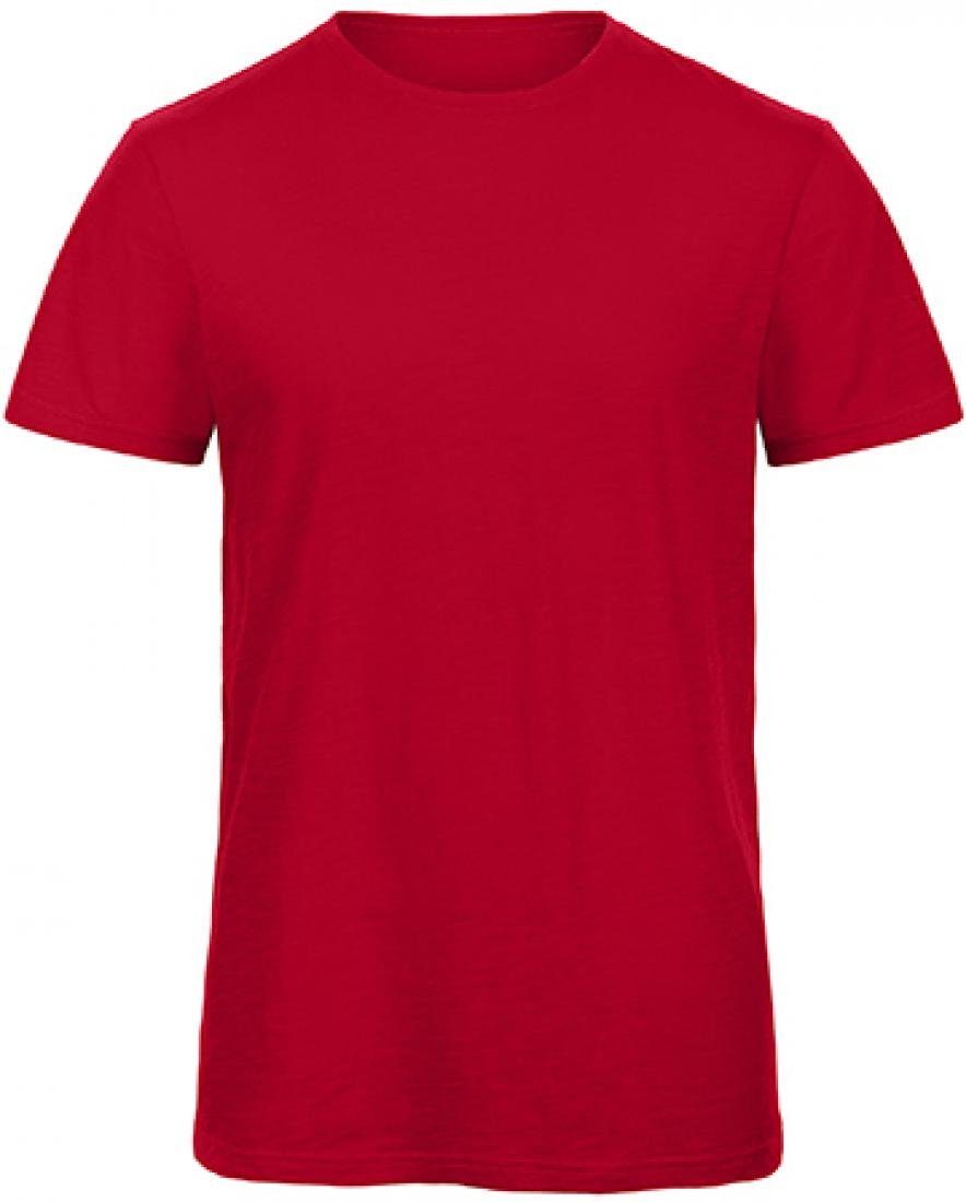 B&C Rundhalsshirt Herren Slub T-Shirt / 100% SLUB Organic Cotton TEE