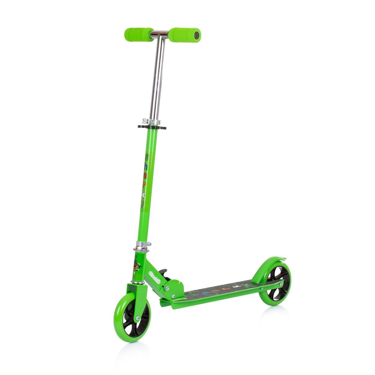 Chipolino Cityroller Kinderroller Sharky klappbar, PU Räder ABEC-7 Lager Bremse verstellbar