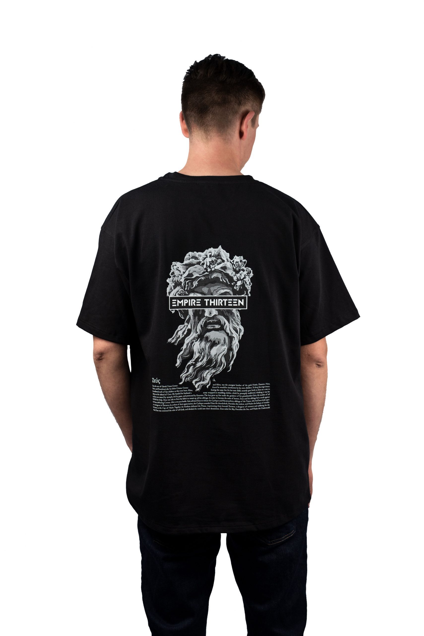EMPIRE-THIRTEEN Oversize-Shirt OVERSIZED SHIRT "ZEUS" ZEUS Print auf Rücken